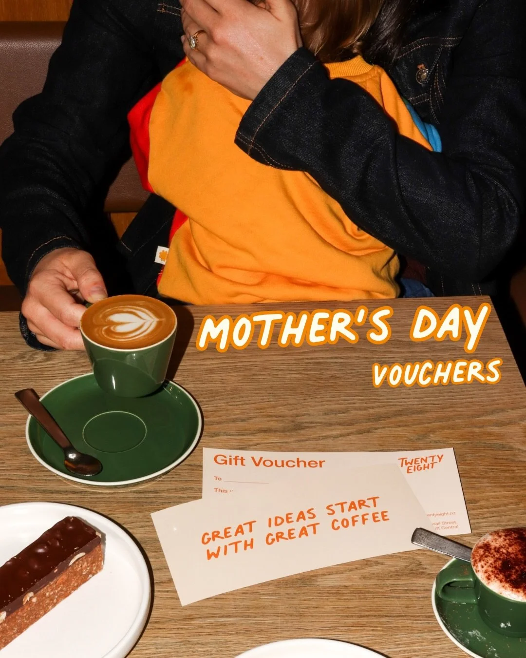 No need to cry over spilt milk when you&rsquo;ve got a Twenty Eight voucher in hand. 

For the women whose coffee orders include a fluffy or two&hellip; Get them a voucher this Mother&rsquo;s Day and treat them to an uninterrupted coffee. 

See you s