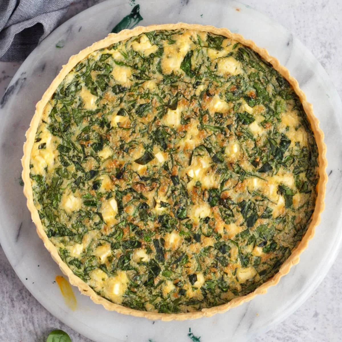 Spinach and Feta Quiche