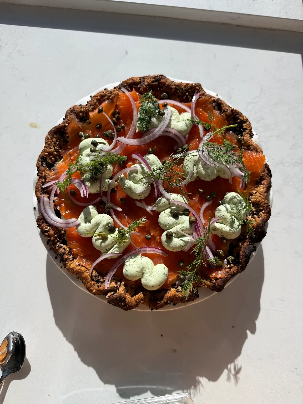 Everything bagel Quiche