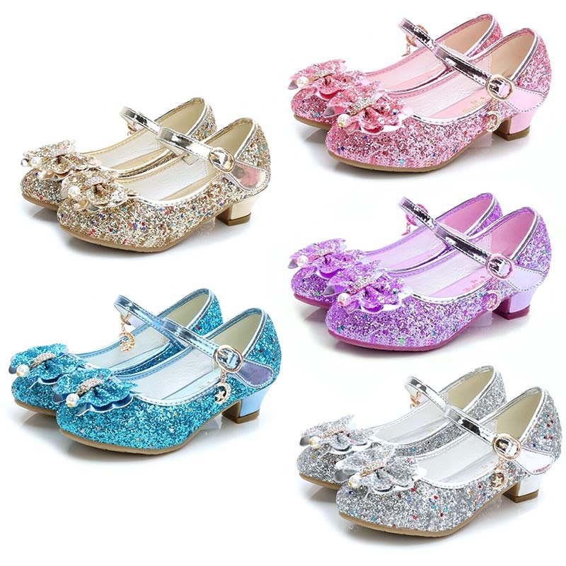 teatro Aproximación rural Girls Glitter Princess Shoes — Little Rosebuds Pamper Parlour