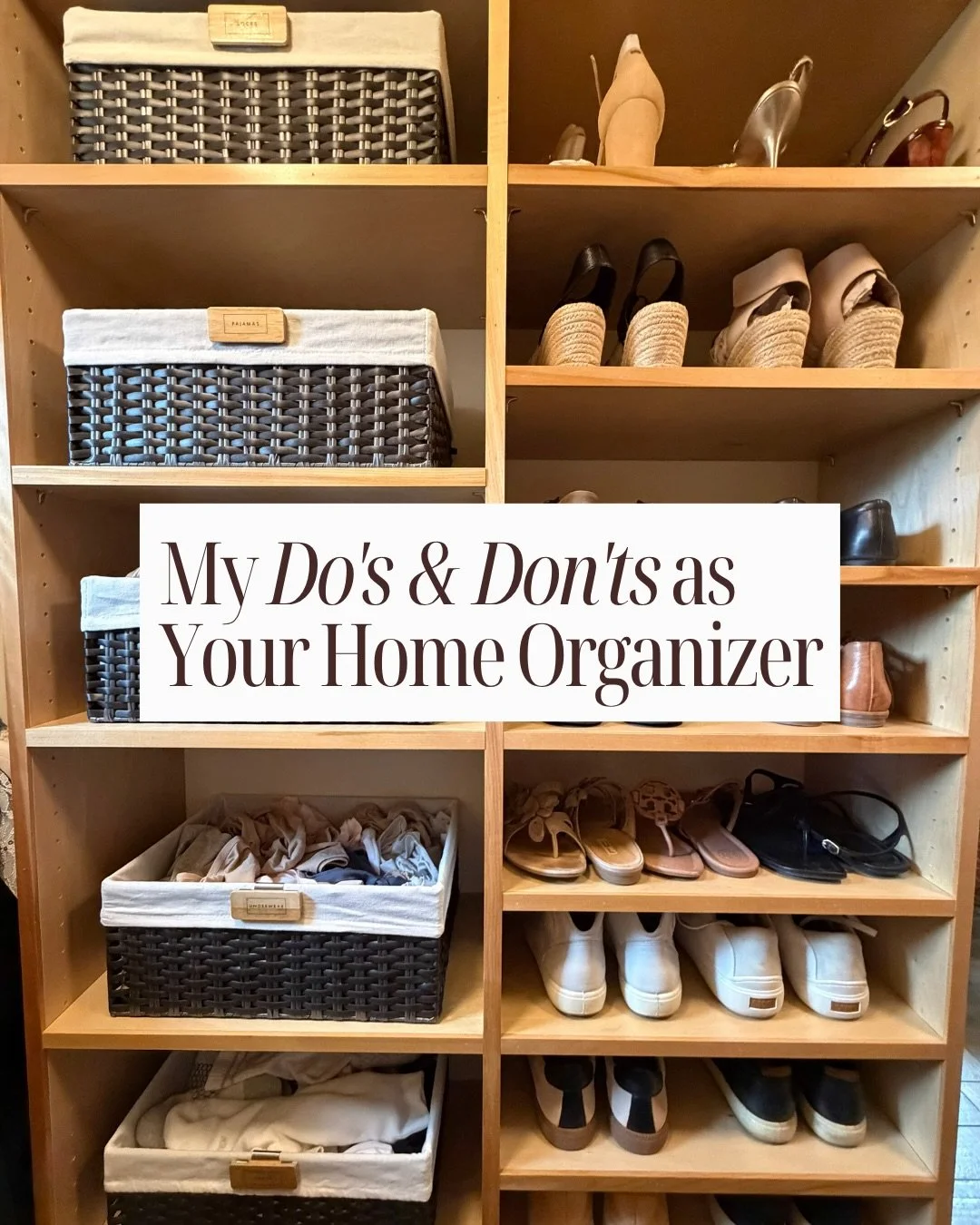 Nothing wrong with wanting an Instagram-worthy space but, putting that kind of pressure on yourself can make organizing unattainable - when really it's just about creating systems that fit your needs. 👍