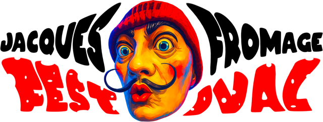 Visage d'une personne avec un chapeau rouge, un moustache, et des lunettes, accompagnée du texte 'Best Pac' en rouge.