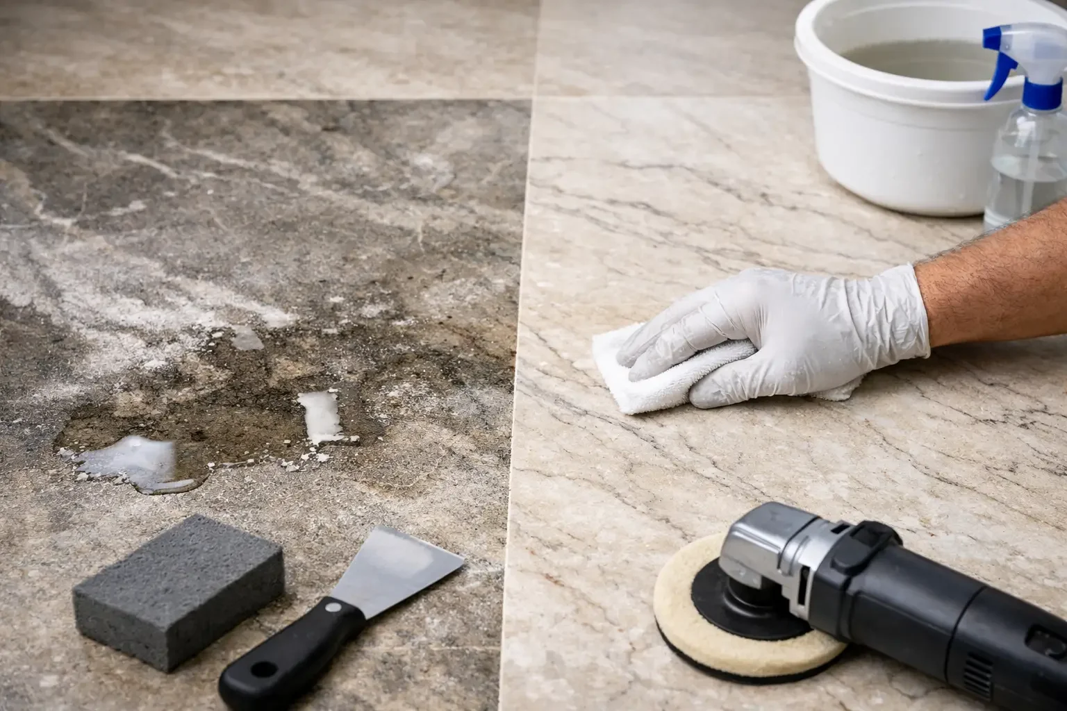 Water Damage on Stone Can Often Be Restored