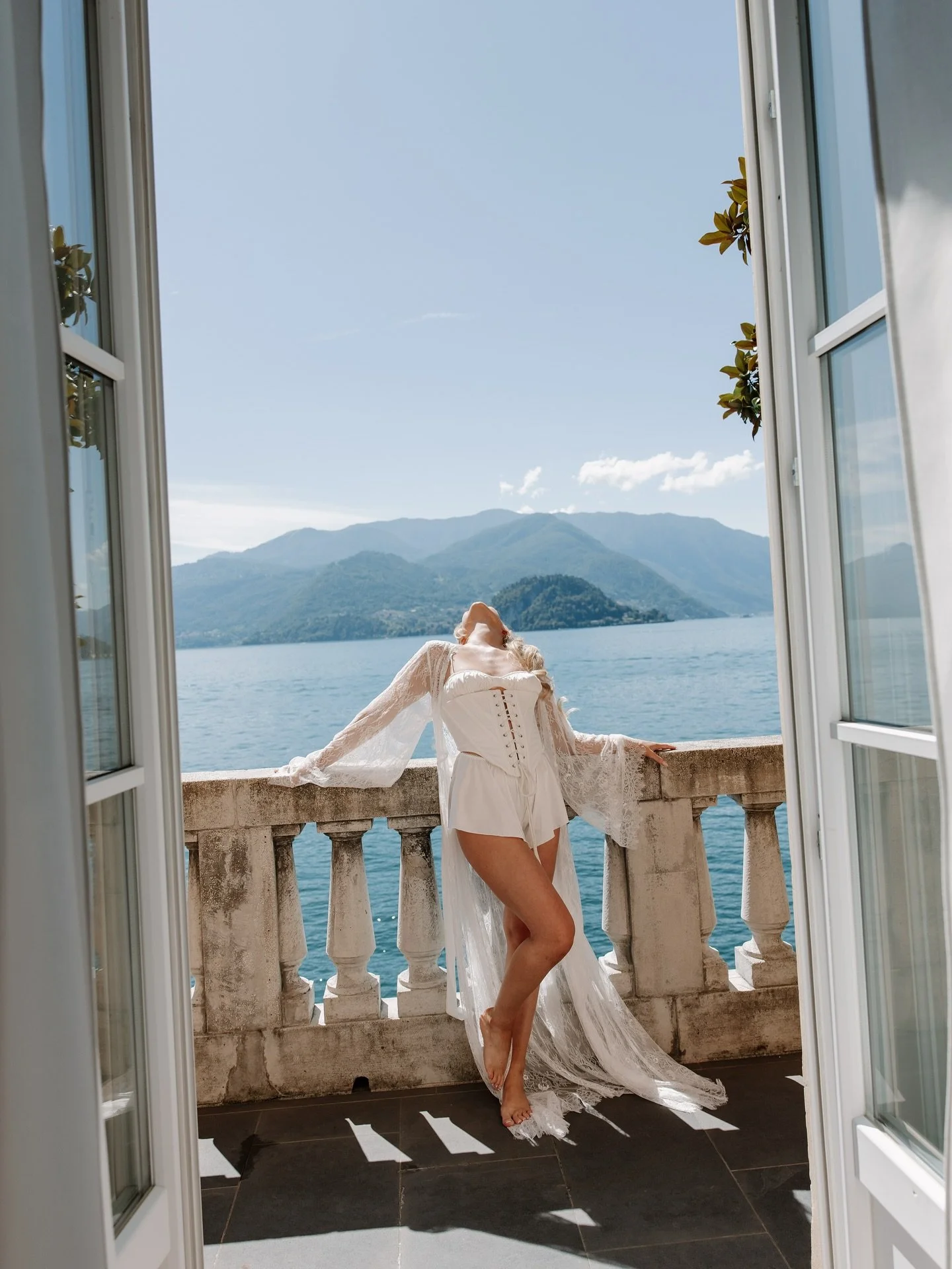 Ellie getting ready on the lake &mdash;

Photography + Videography | @aleishaedwardsweddings
Venue | @hotelvillacipressi
Coordinator | @event_atelier_italy
Celebrant | @officiant.europe
Content Creation | @vowhaus.collective
Florals | @flowersandme_c