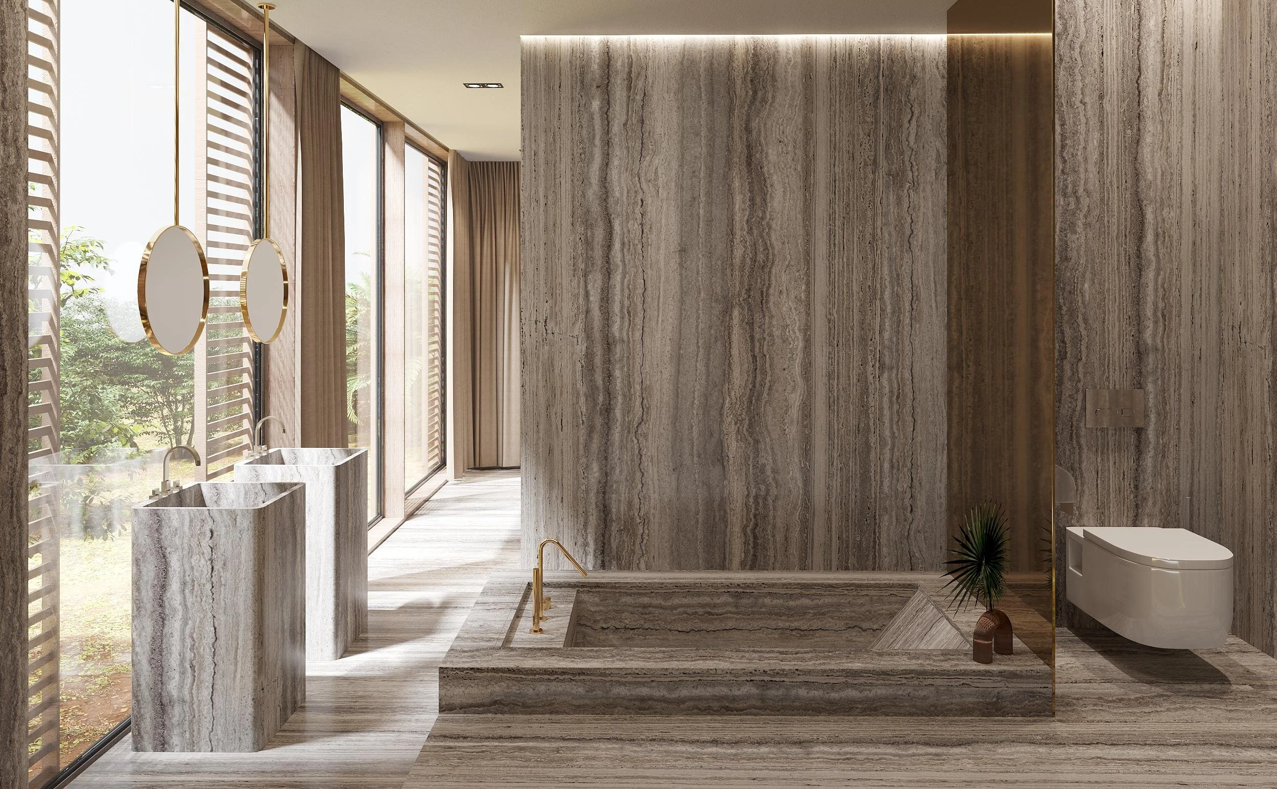 Nabel Travertine Sliver Grey Bathroom Wall and Floor-1.jpg