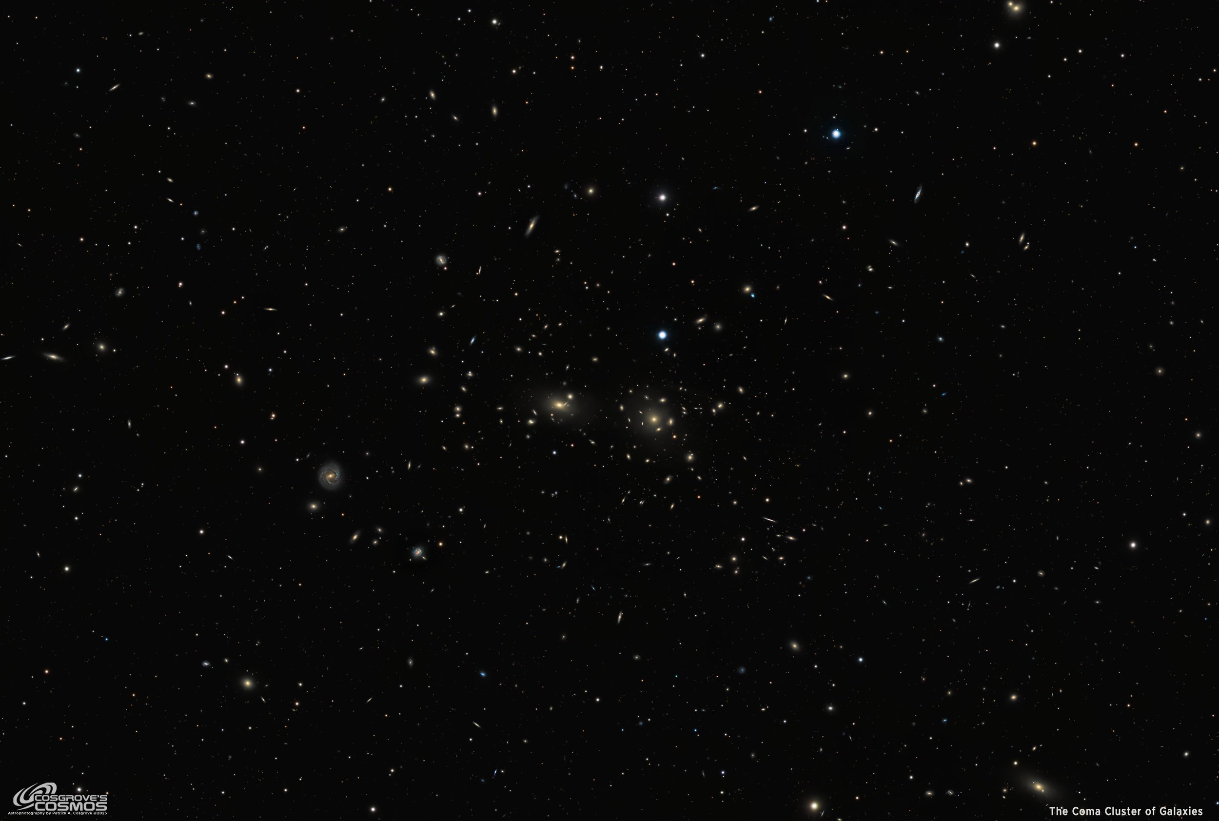 The Coma Cluster of Galaxies (Abell 1566) - Zoom In! 1000 Galaxies, 320M Light-Years Away! (~8.2 Hours of LRGB)