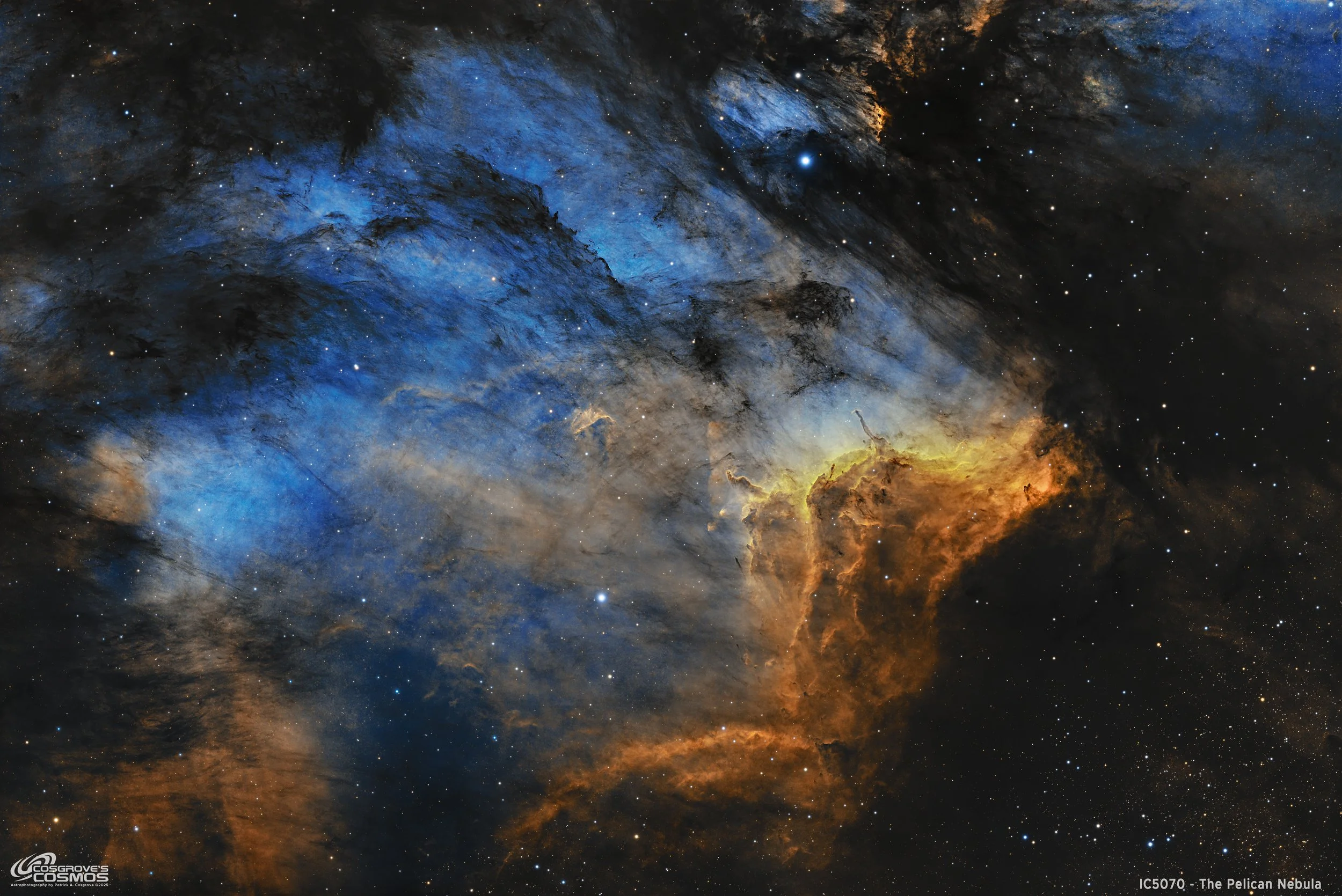 IC 5070 - The Pelican Nebula! 18.75 hours of SHO (my longest integration yet!)