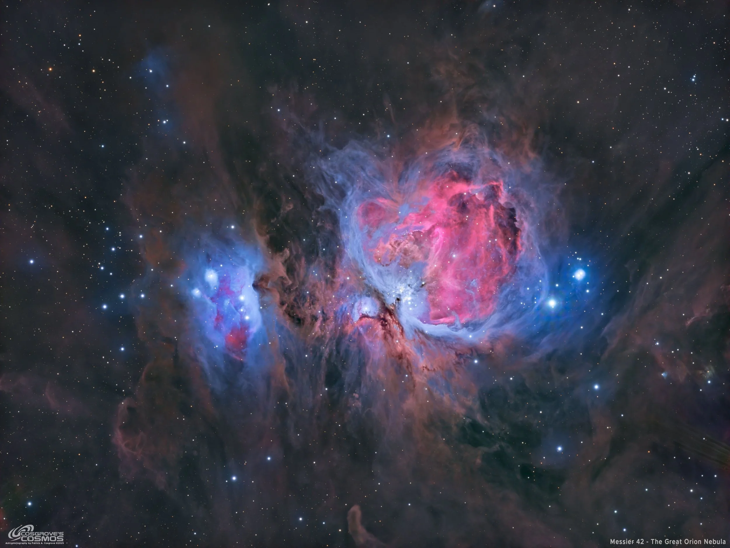 Messier 42/43 - The Great Orion Nebula - Dec 2025 Image Processing Walkthrough.