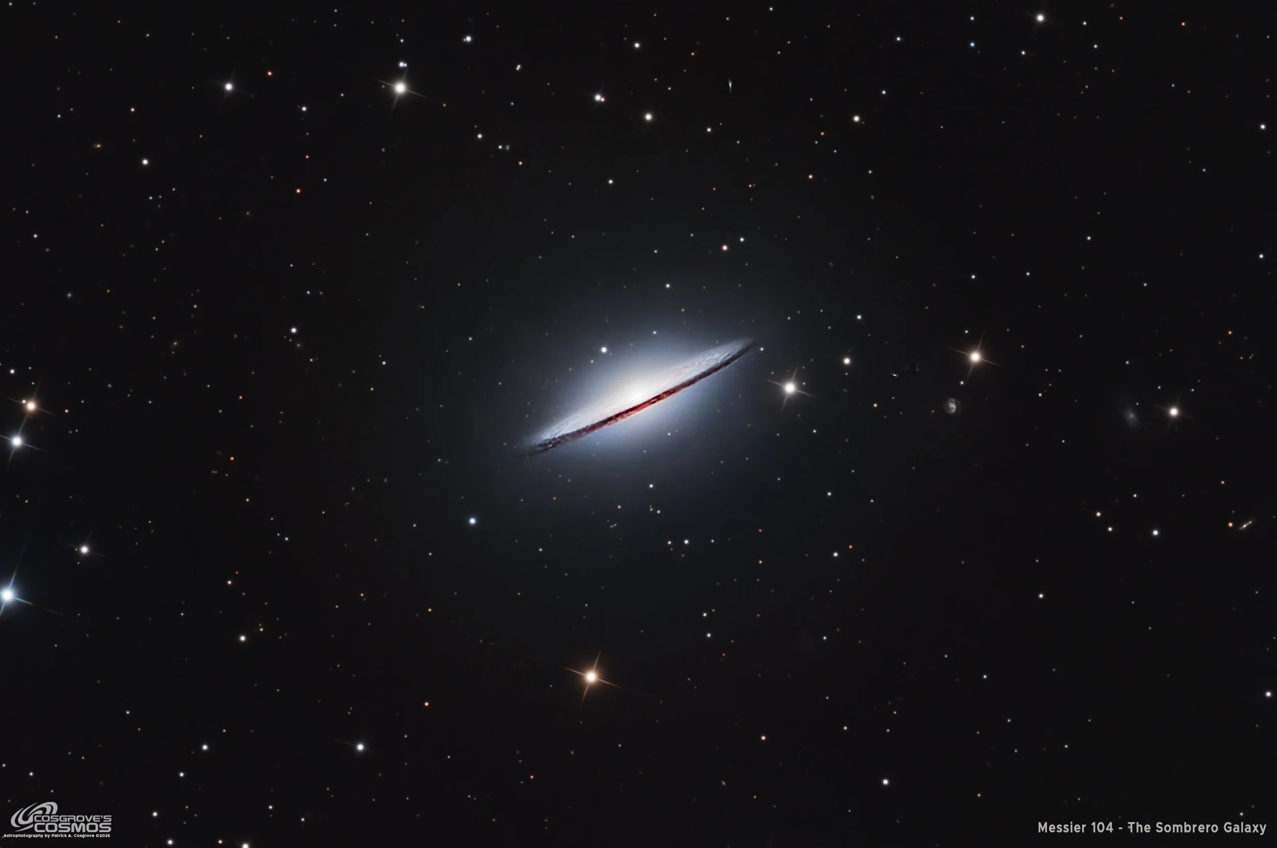Messier 104 - The Sombrero Galaxy - 11 Hours in LRGB - Lessons from a Challenging Project