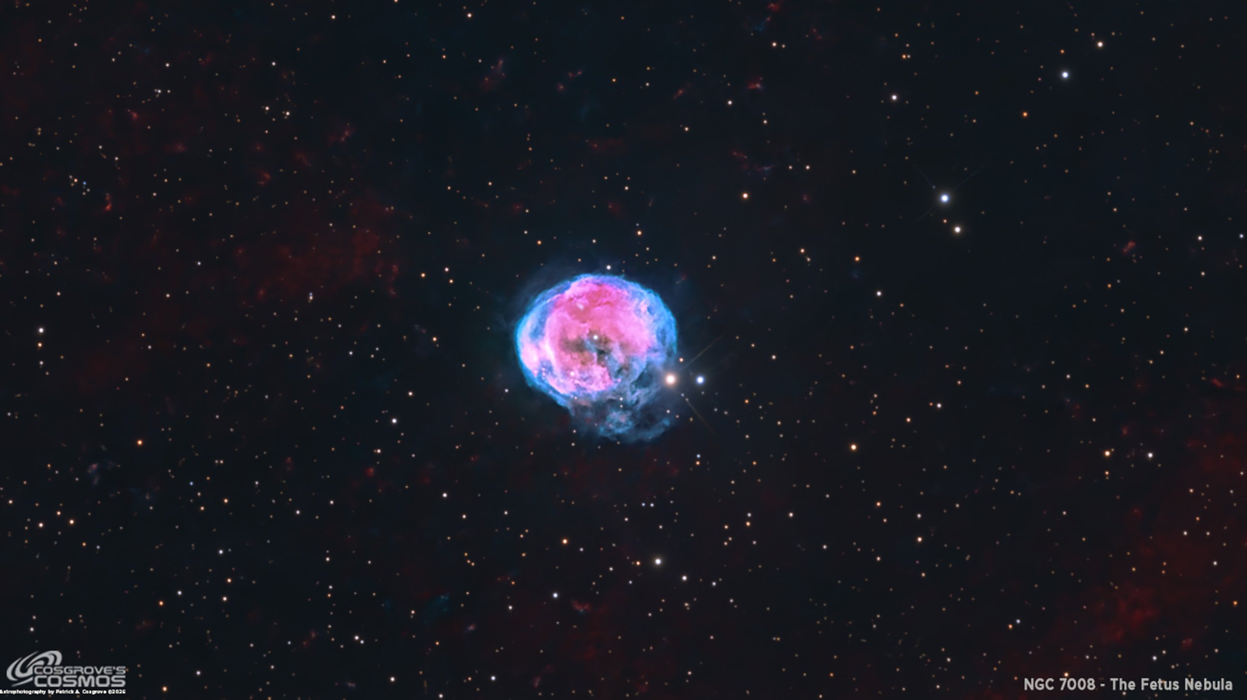 NGC 7008 - The Fetus Nebula (10.5 hours of HOOrgb) - Pushing the Limits of my Gear &amp; Sky!