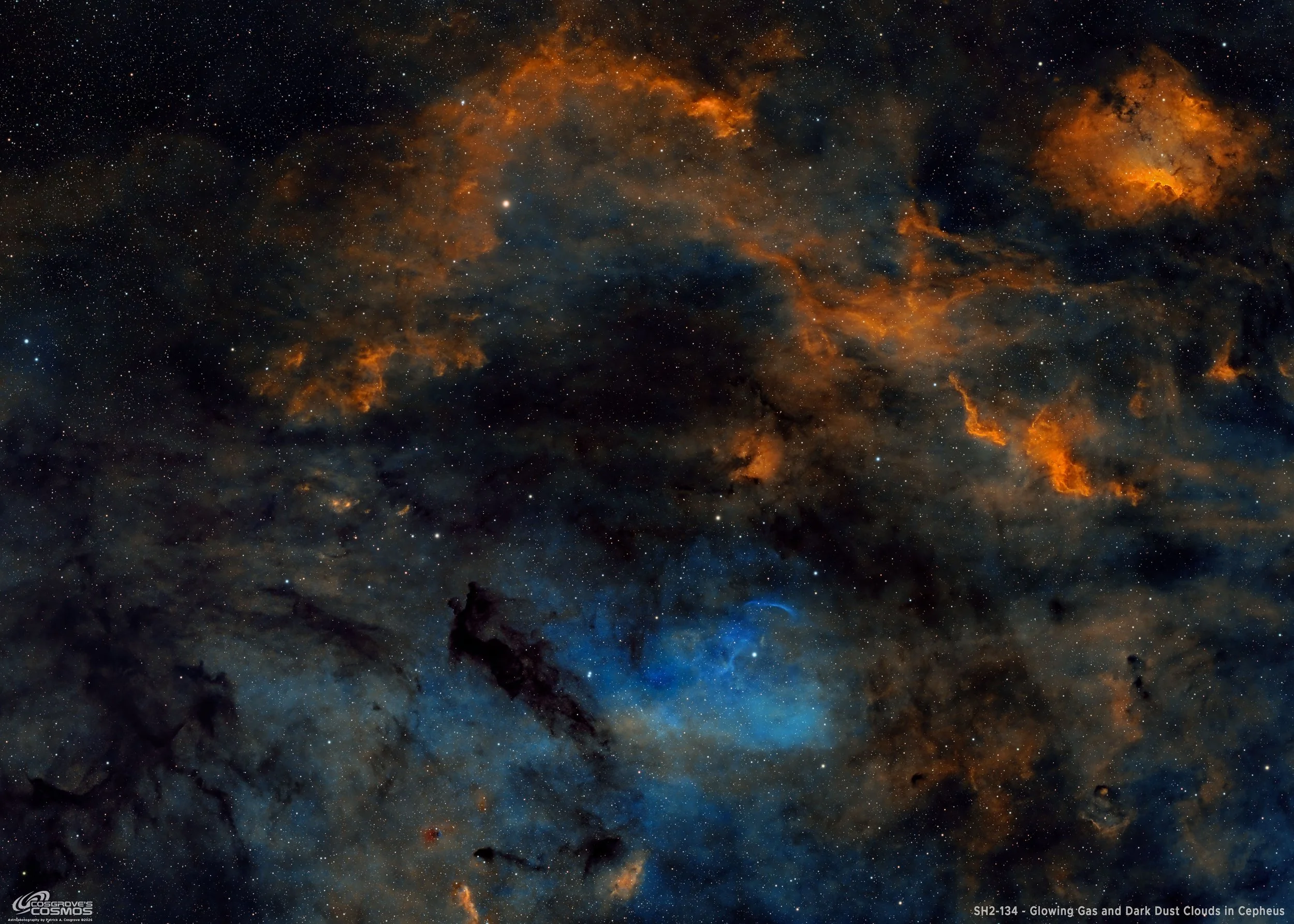 The SH2-134 Region of Cepheus 2026: Image Processing Walkthrough 