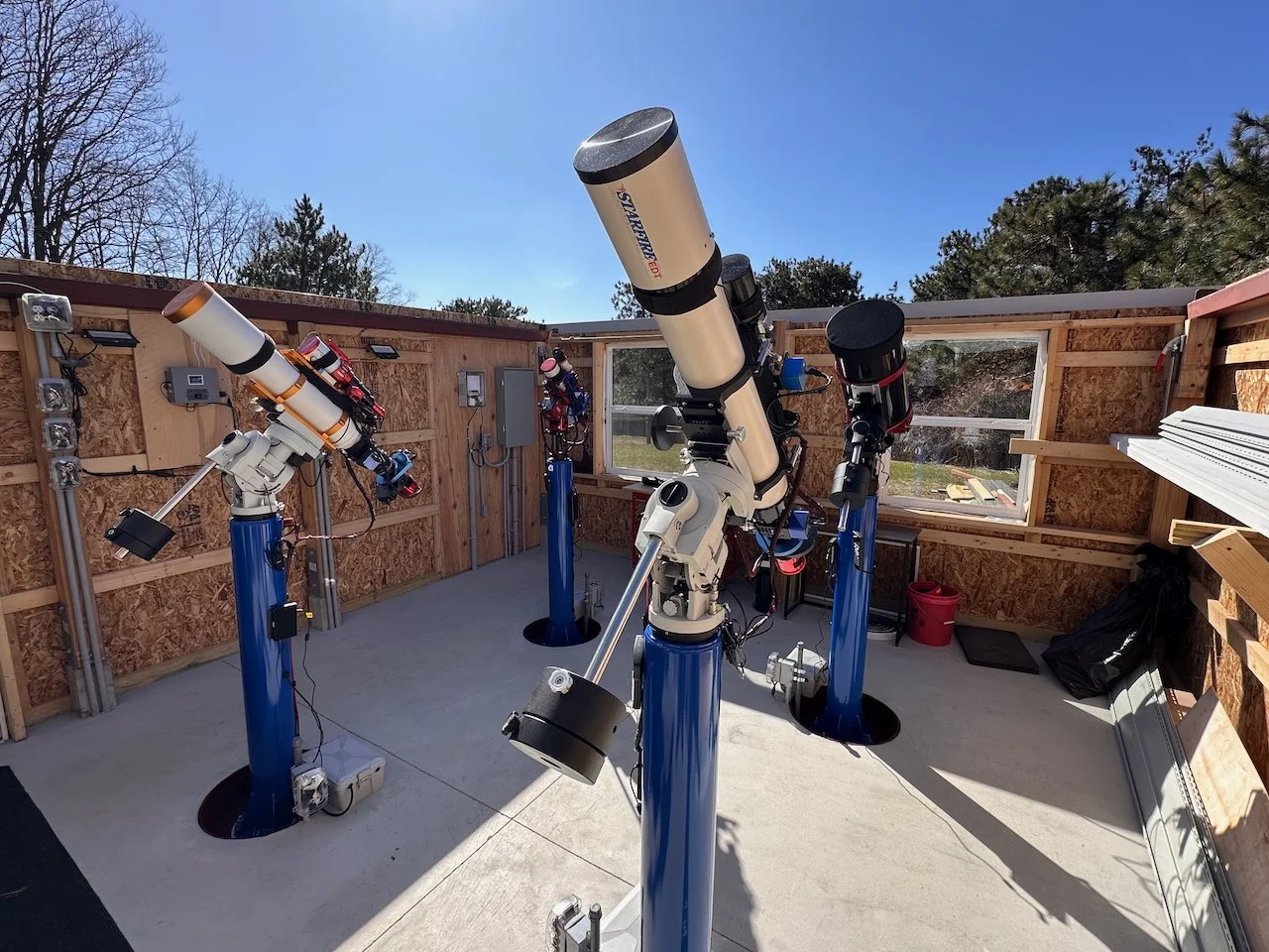 Whispering Skies Observatory telescope setup