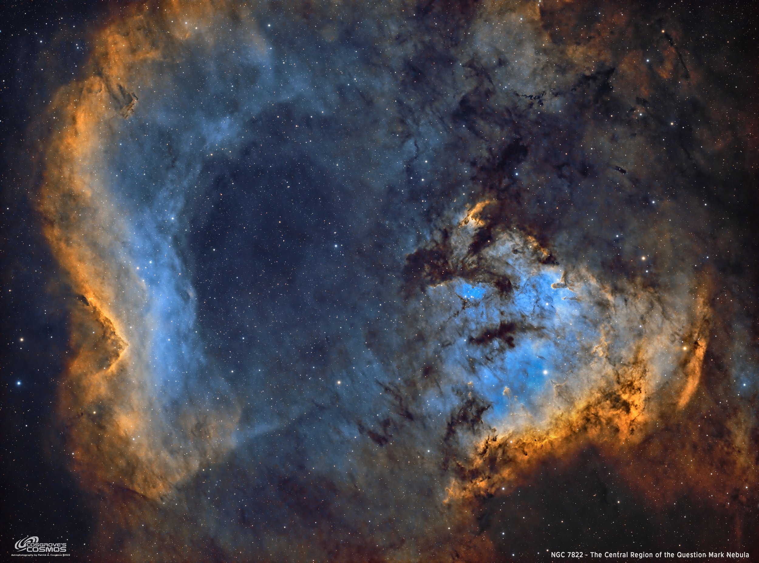 NGC 7822 - The Central Portion of the Question Mark Nebula NGC 7822 - The Central Portion of the Question Mark Nebula