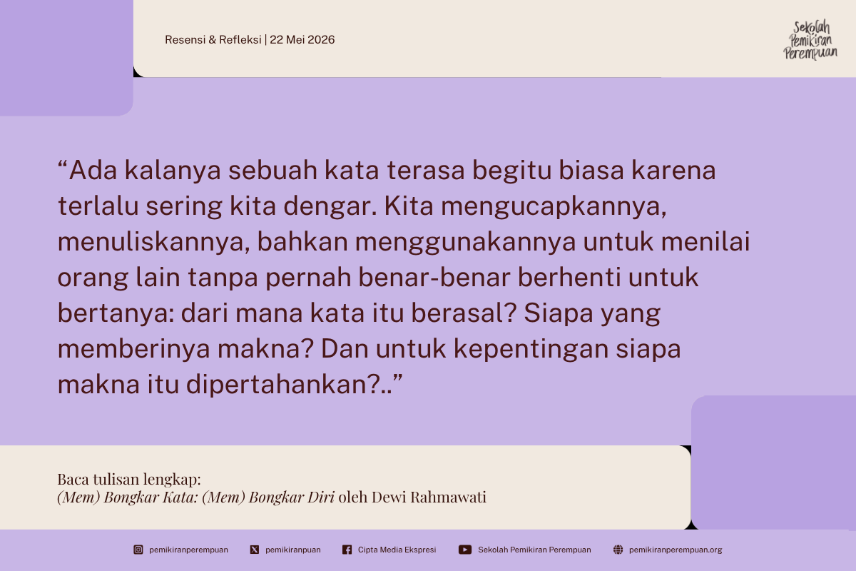 (Mem) Bongkar Kata: (Mem) Bongkar Diri