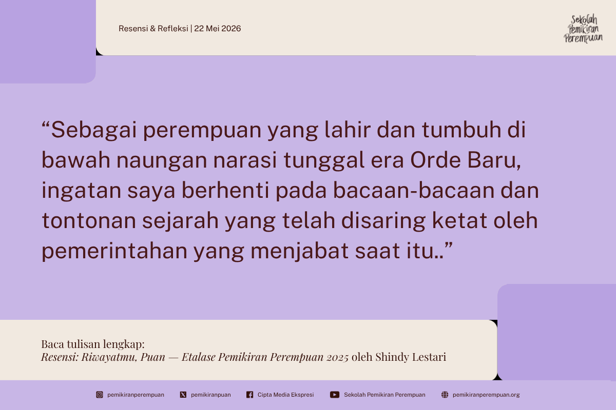 Resensi: Riwayatmu, Puan — Etalase Pemikiran Perempuan 2025