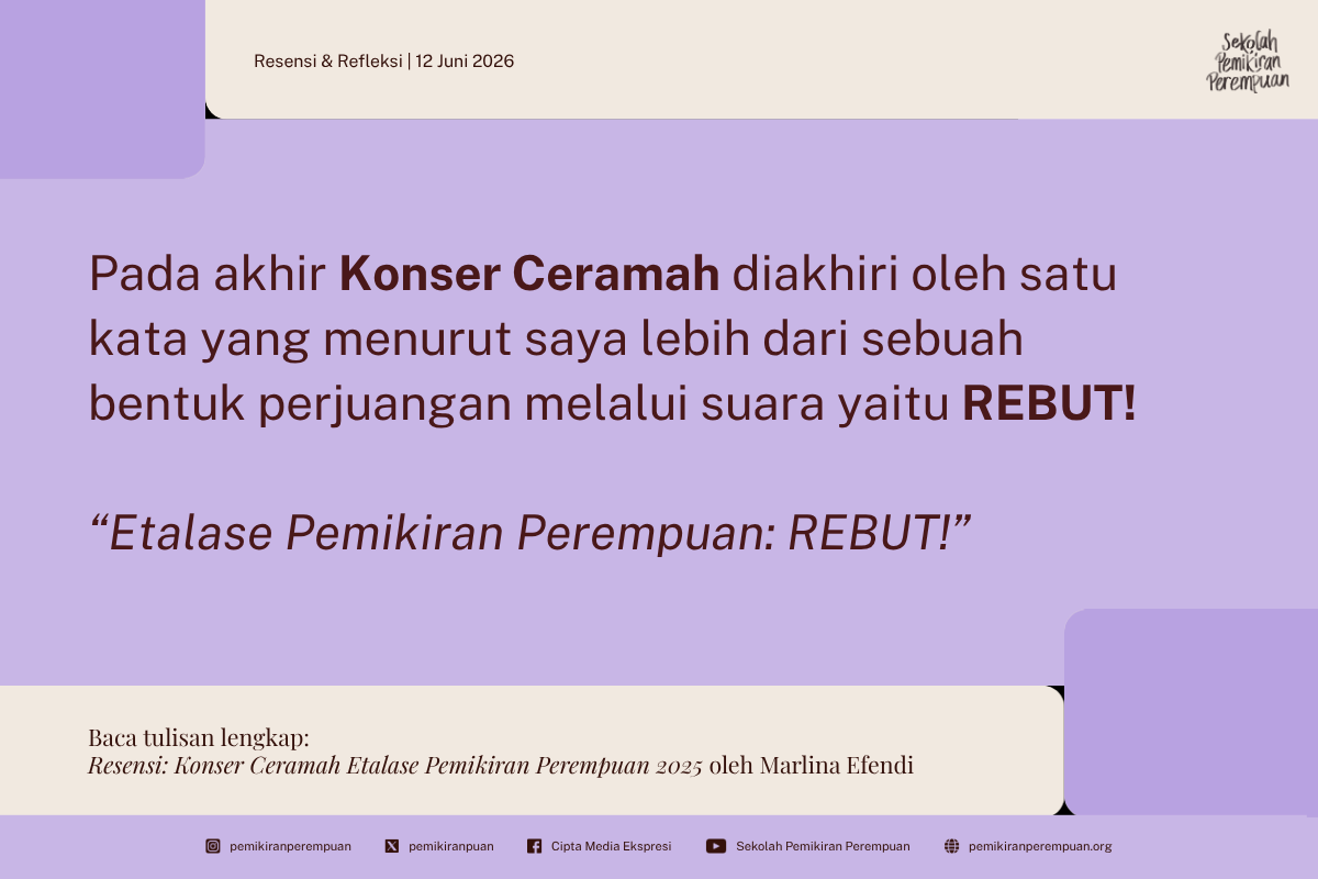 Resensi: Konser Ceramah Etalase Pemikiran Perempuan 2025