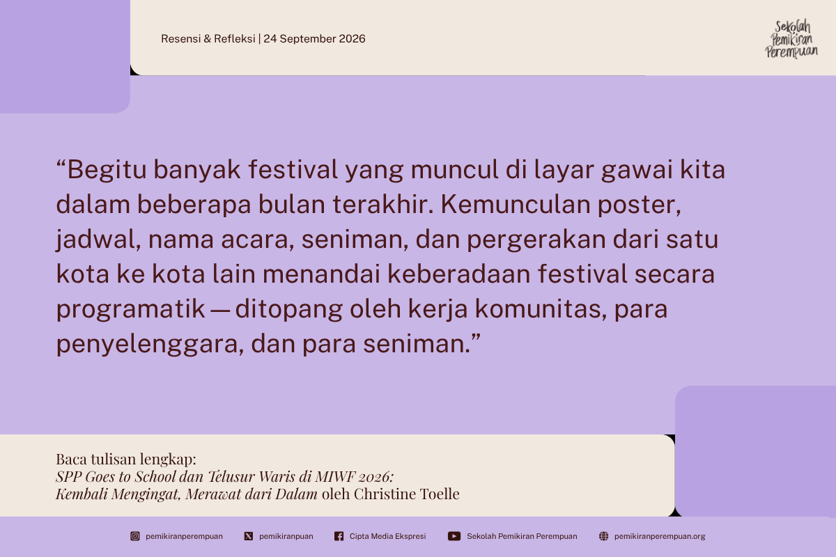 SPP Goes to School dan Telusur Waris di MIWF 2026: Kembali Mengingat, Merawat dari Dalam