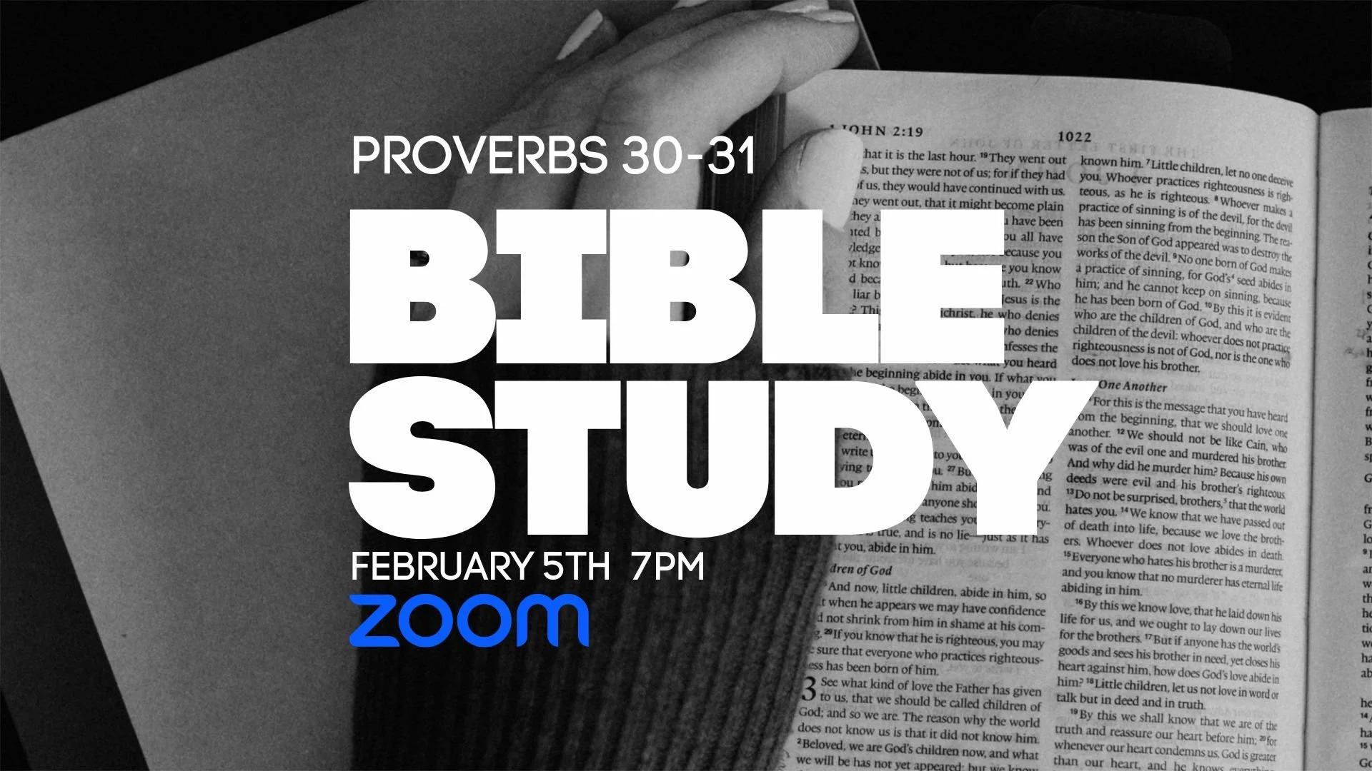 Online Bible Study via Zoom