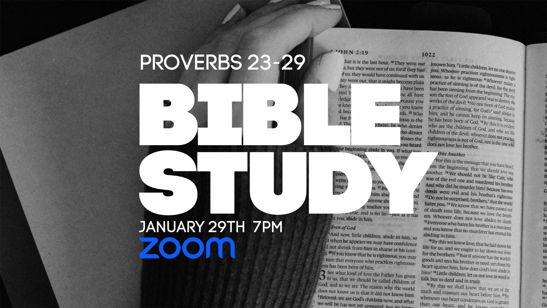 Online Bible Study via Zoom