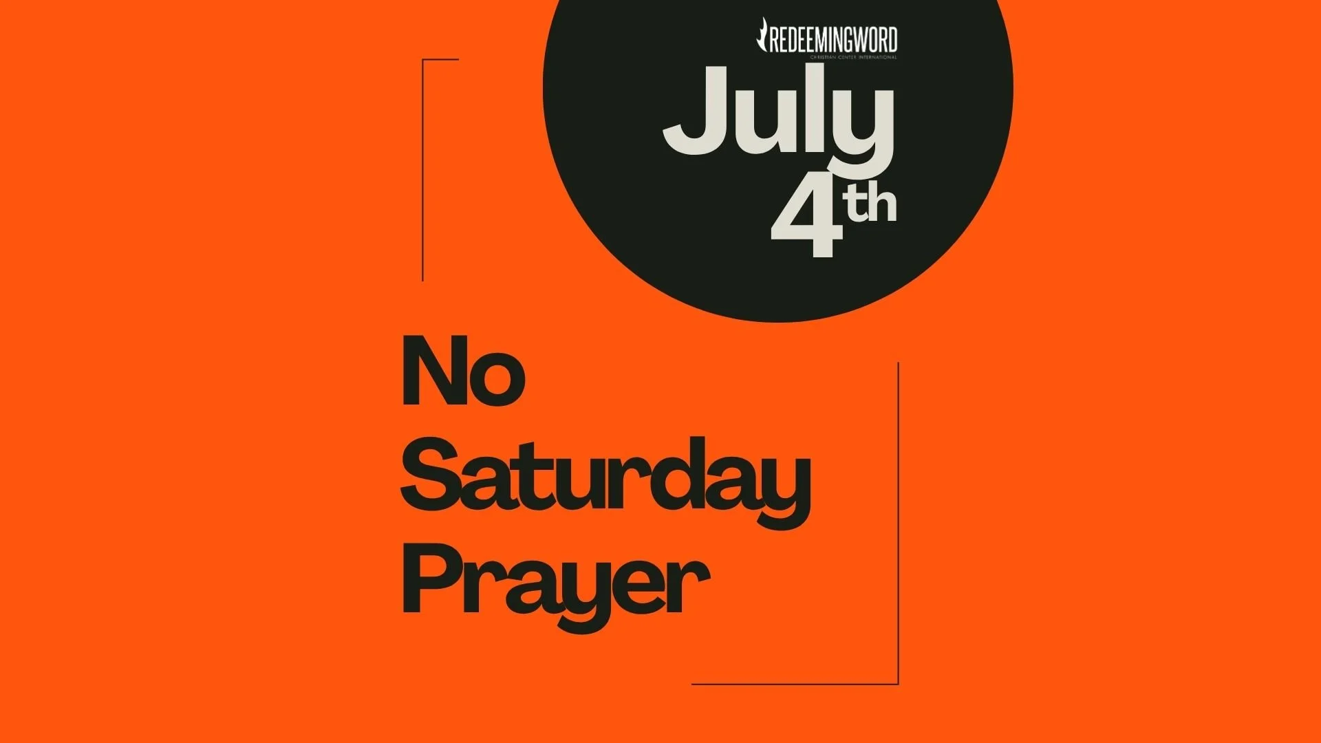 CANCELLED: Saturday Morning Prayer Meeting