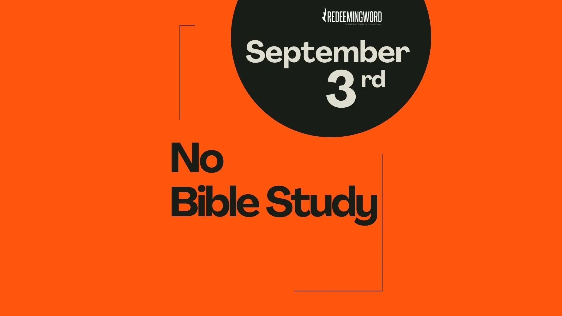 CANCELLED: No MDWK Bible Study