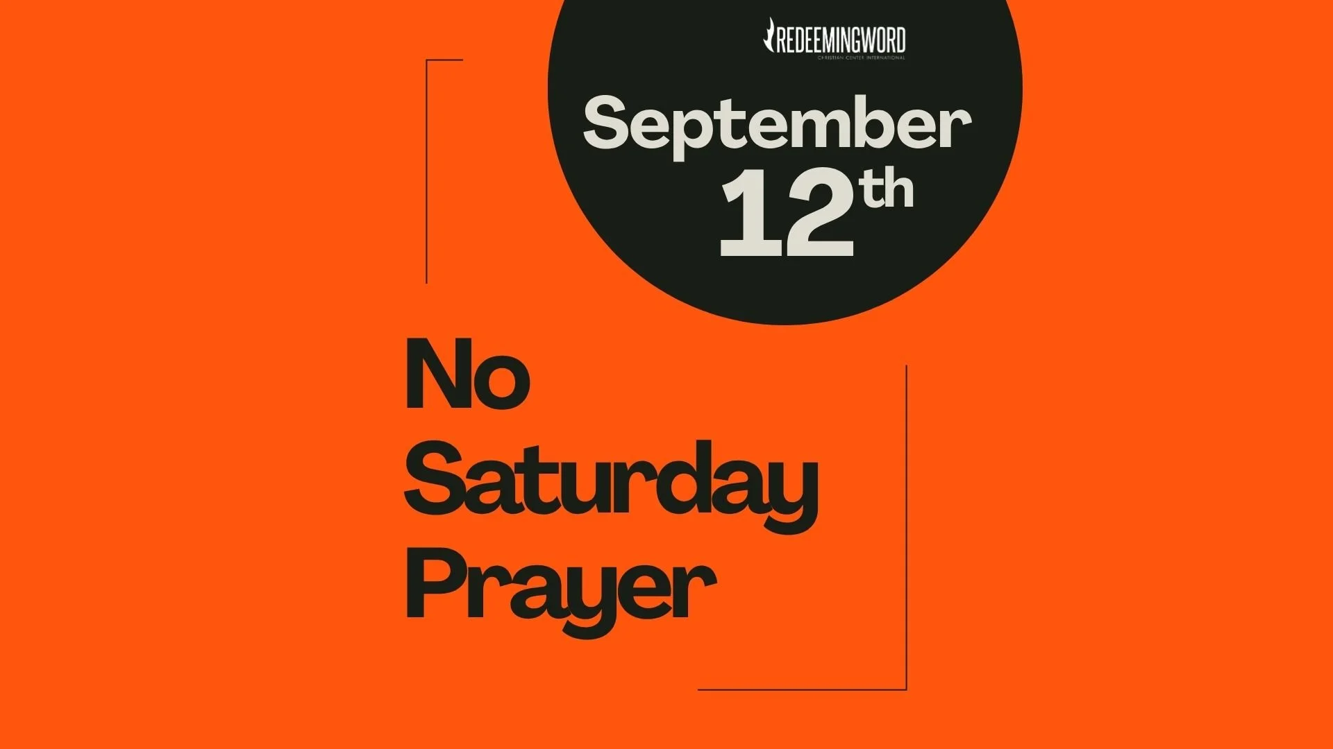 Cancelled: Saturday Morning Prayer Meeting