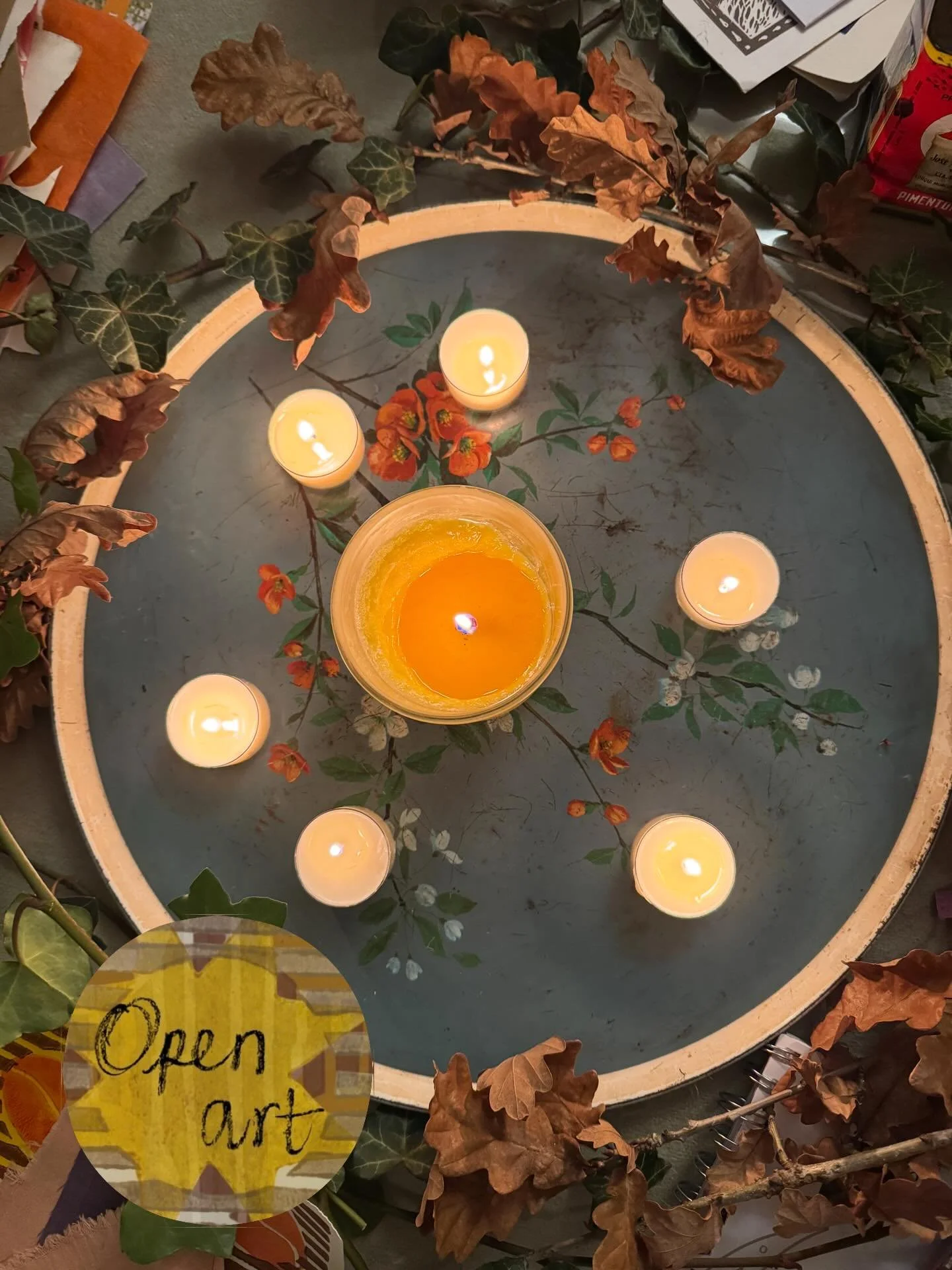 🕯️Our first workshop of 2026 was last night🕯️

It was the fifth time our open art circle has gathered. Some regulars and some new faces. Always such generous sharing and insights! We shared sketchbooks from Wintertime and our intentions for the com