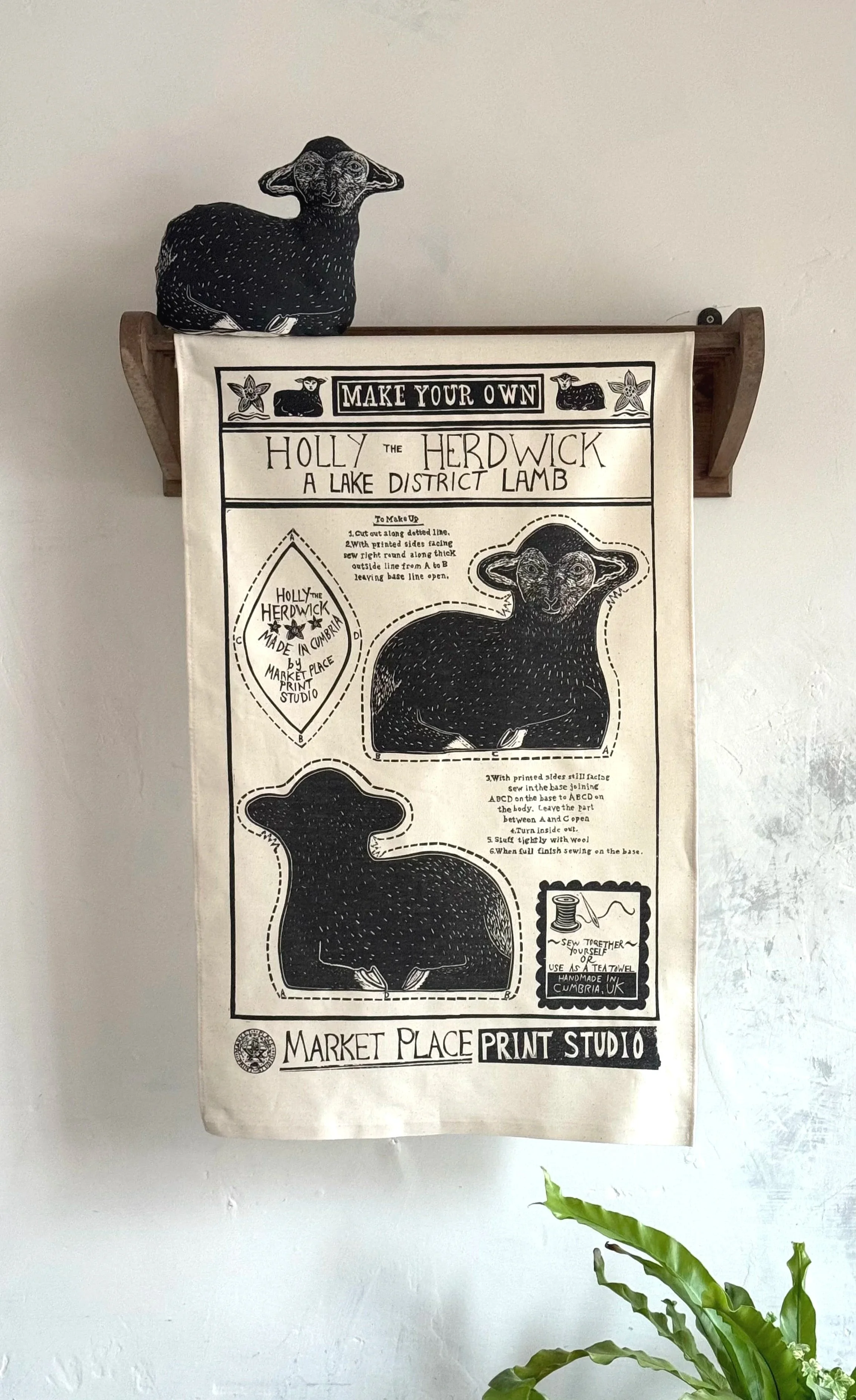 Holly the Herdwick Tea Towel