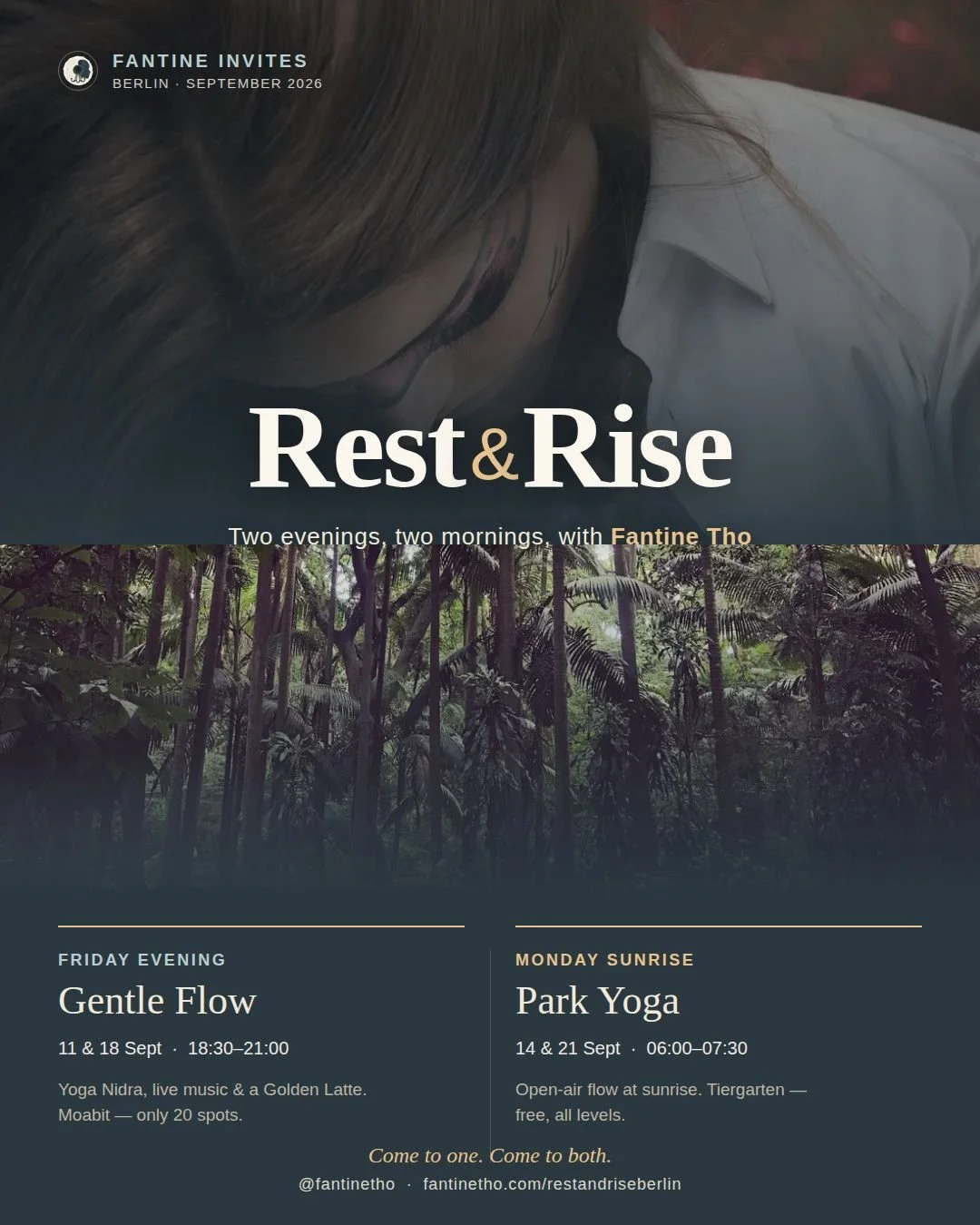 Rest and Rise - Berlin 2026 Sunrise Session @Tiergarten