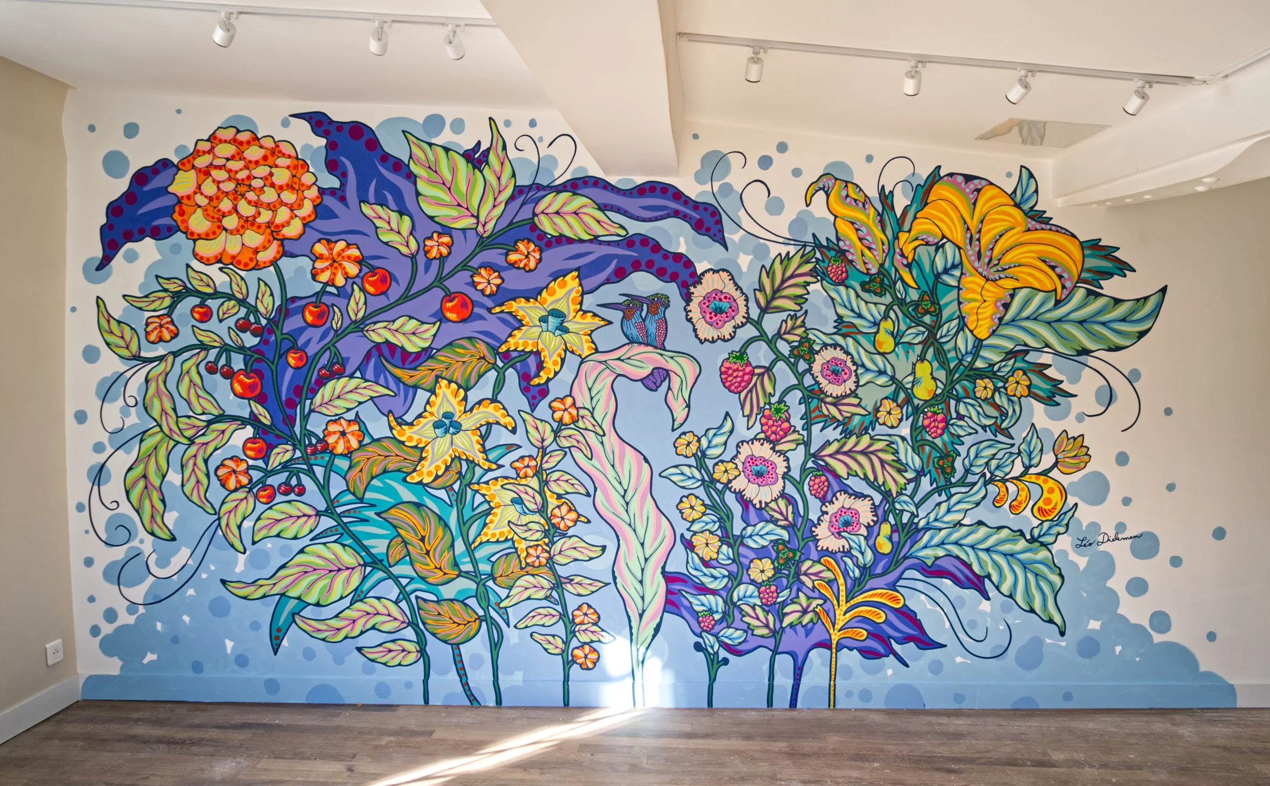 Fresque à Maison Bleue