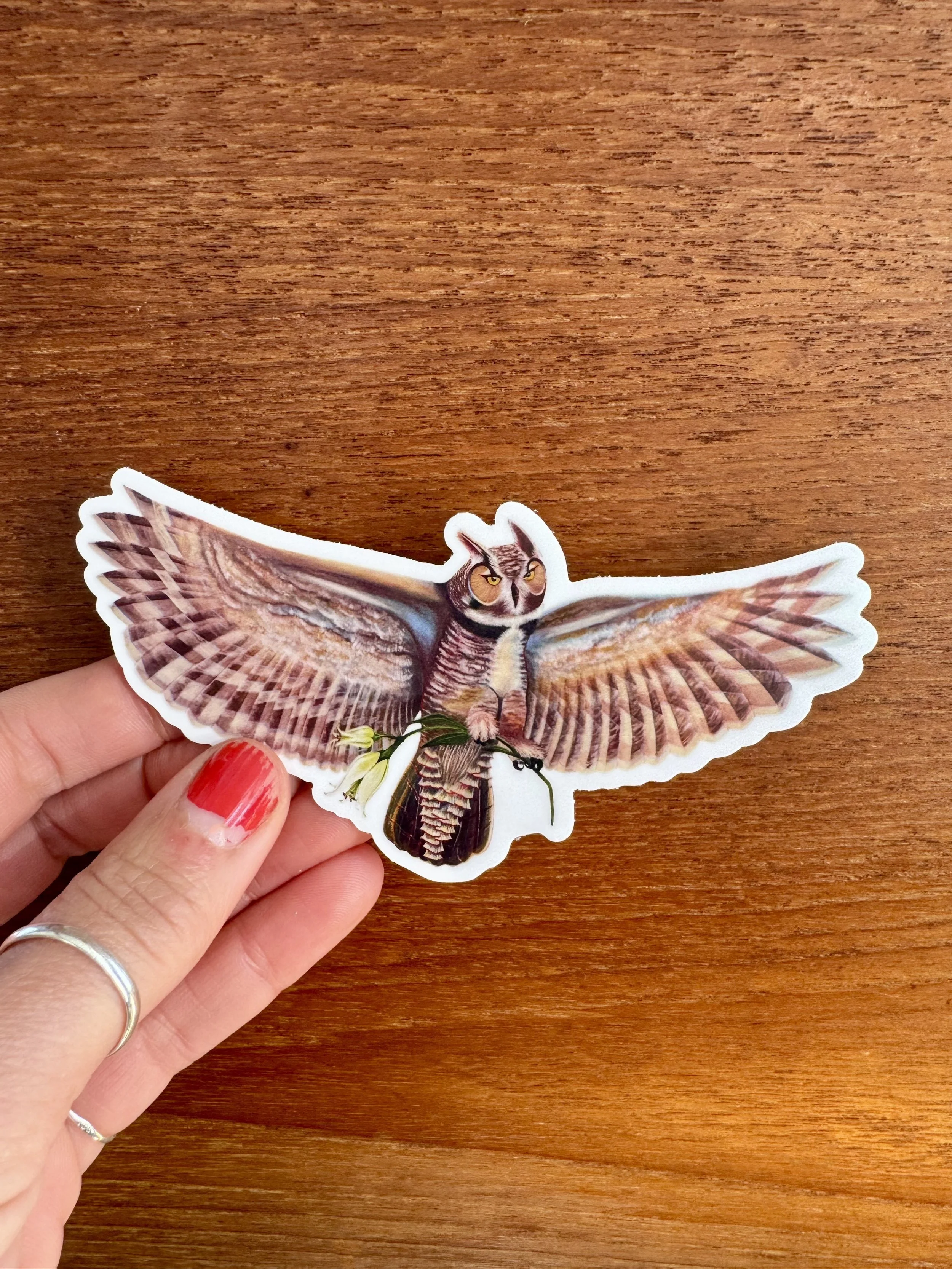 Majestic Owl Vinyl Sticker