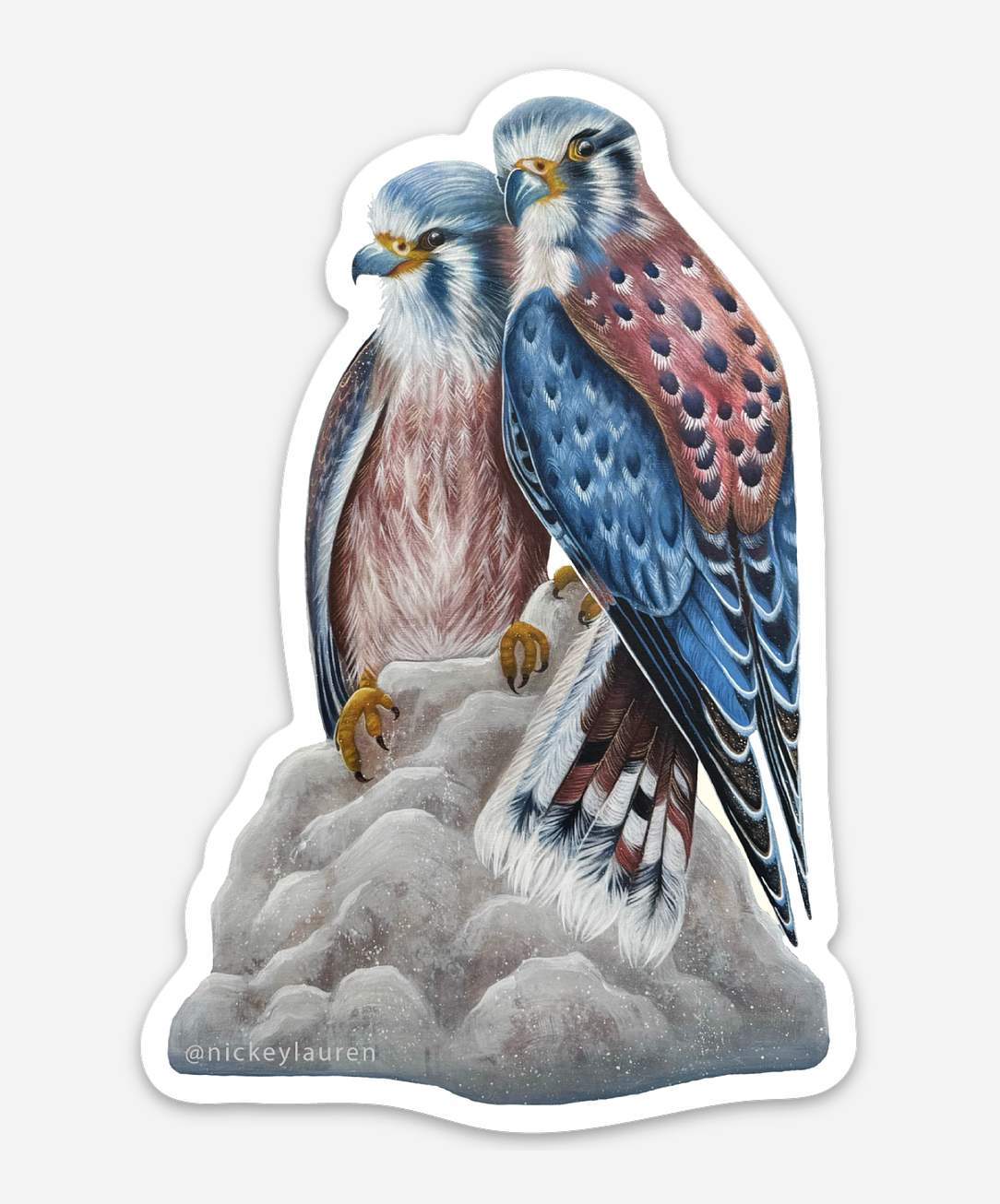 Kindred hawks sticker