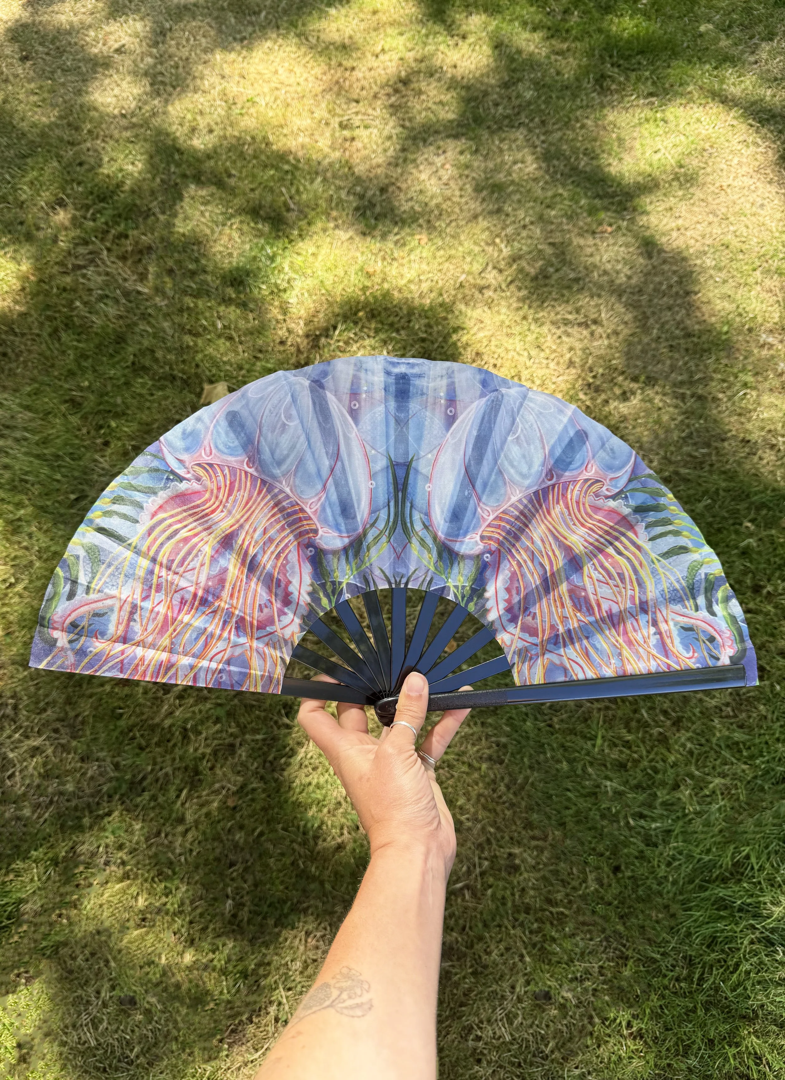 Coastal Dance - Art Hand Fan