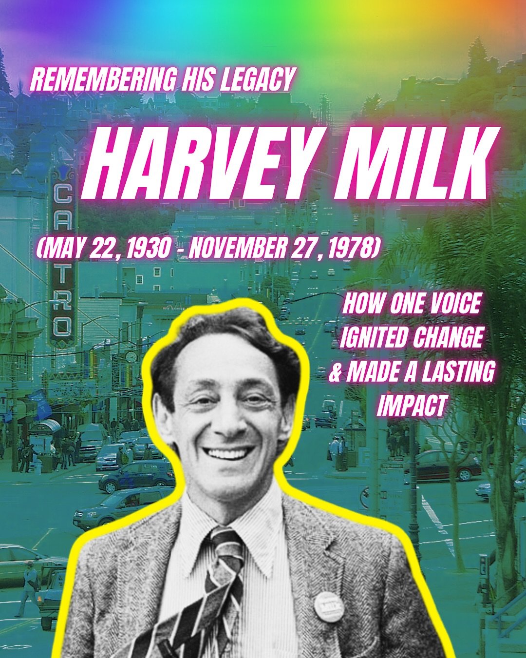 Harvey Milk taught us that &ldquo;Hope will never be silent.&rdquo; From walking the streets of the Castro to making history in City Hall, his legacy has left a lasting impact&mdash;and it must be protected from those trying to erase it.
.
I&rsquo;m 