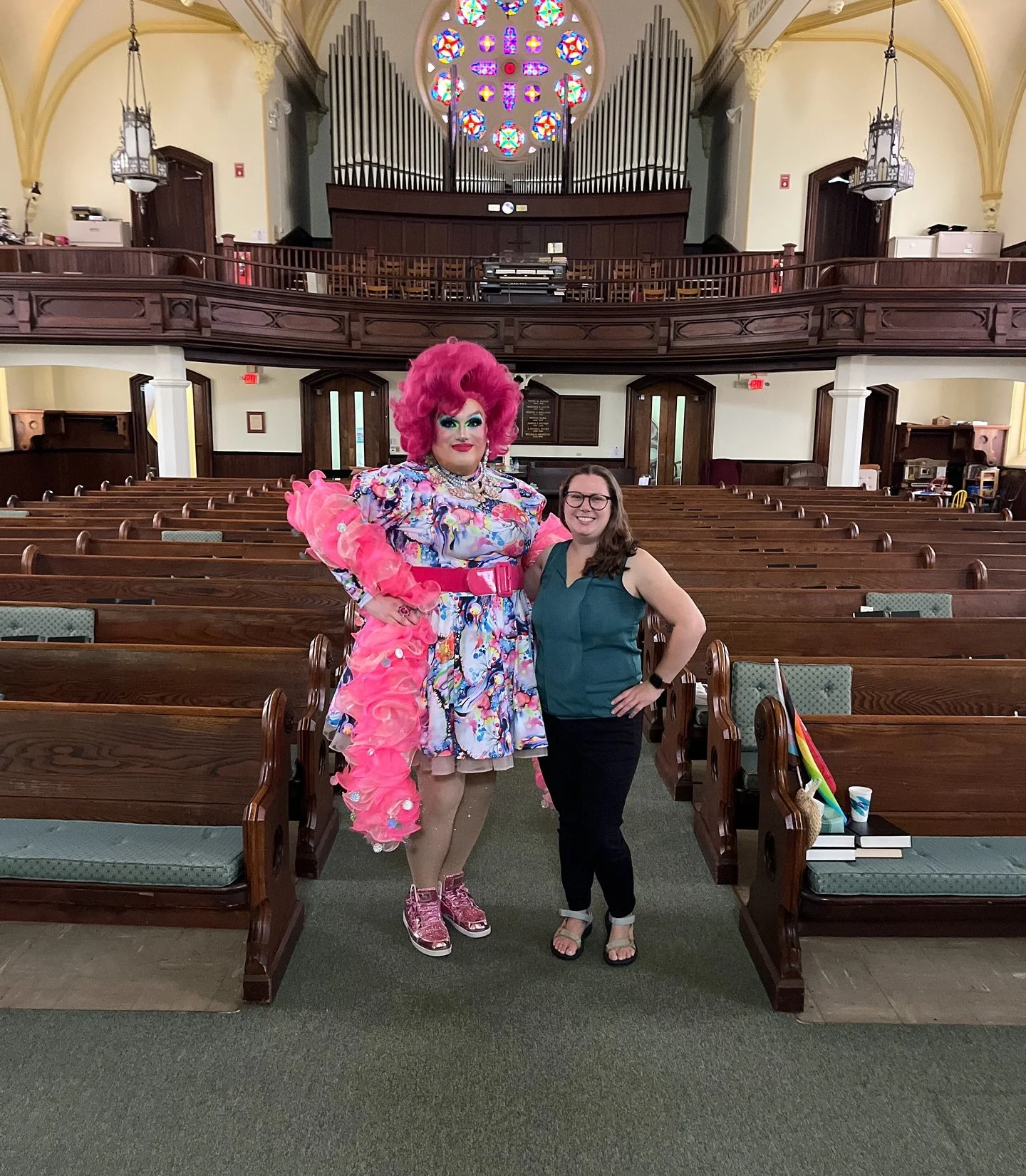 Drag Sunday at South Church Middletown, CT for their 20th ONA Celebration, June 2025