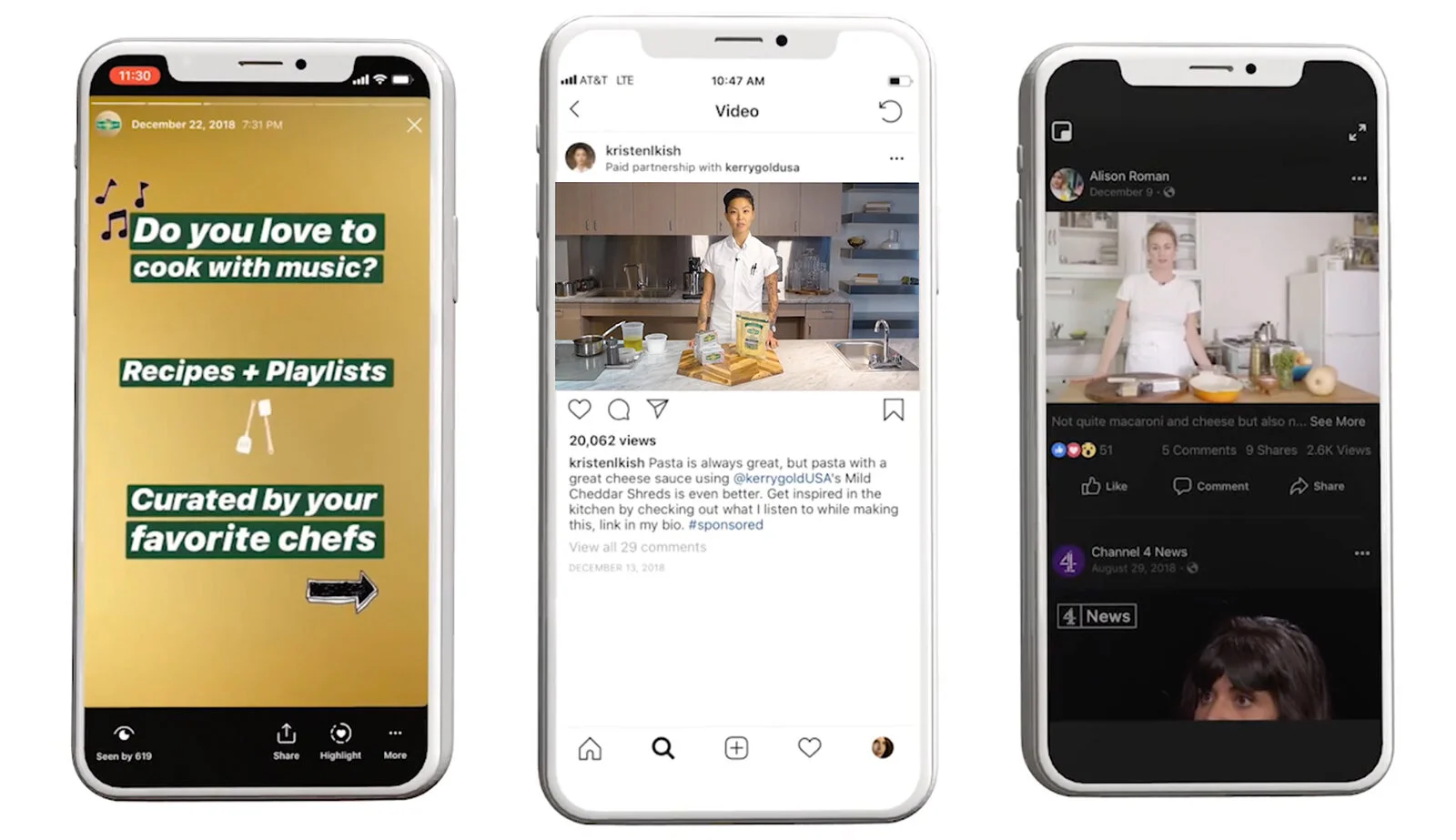 Influencer and owned Stories