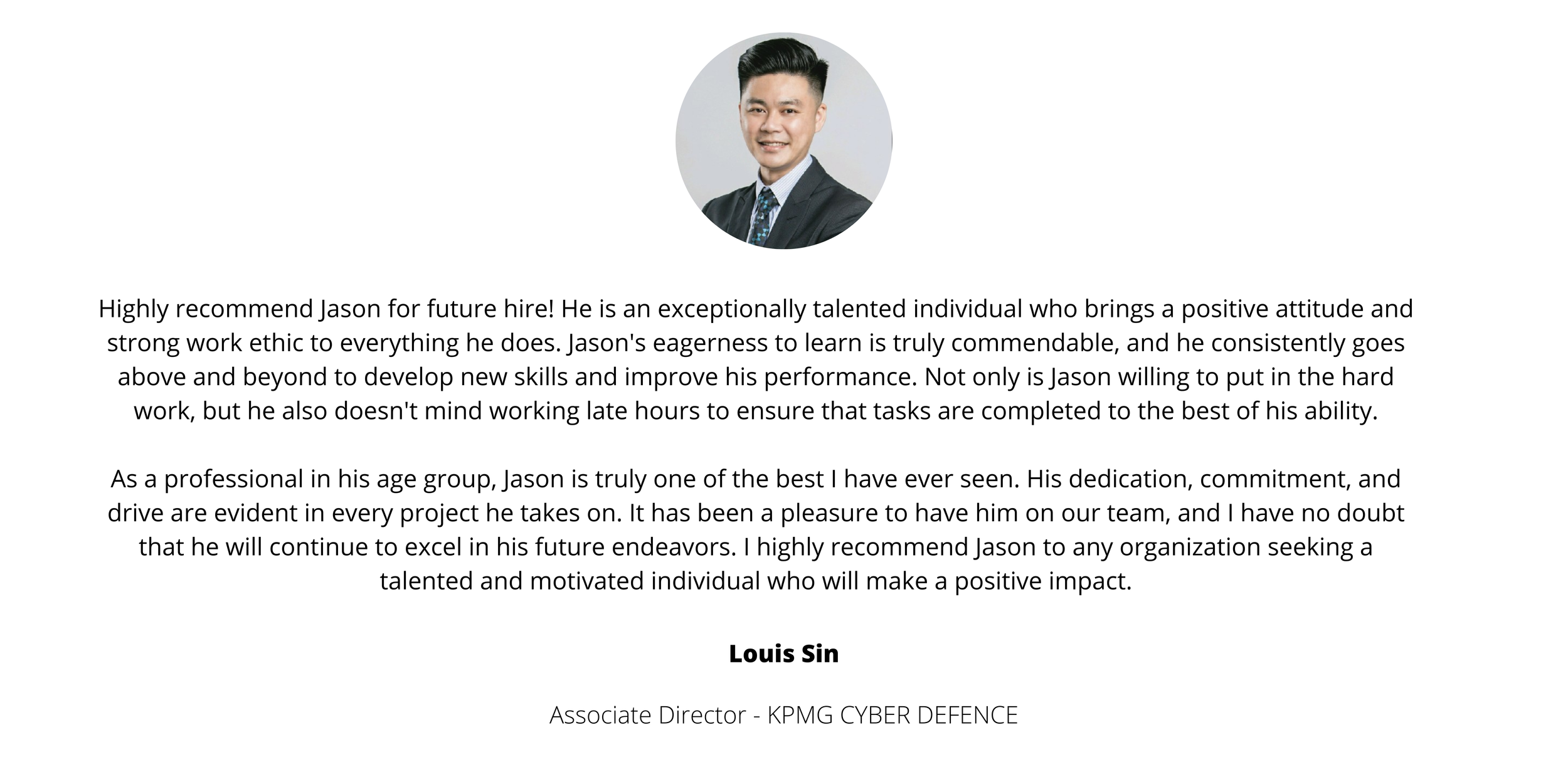 Louia Jason gained practical and valuable SOC analyst knowledge while working for about 6 months internship in CyberProof. He has shown strong interests and inclinations towards Cyber Security and the desire to learn mor.png