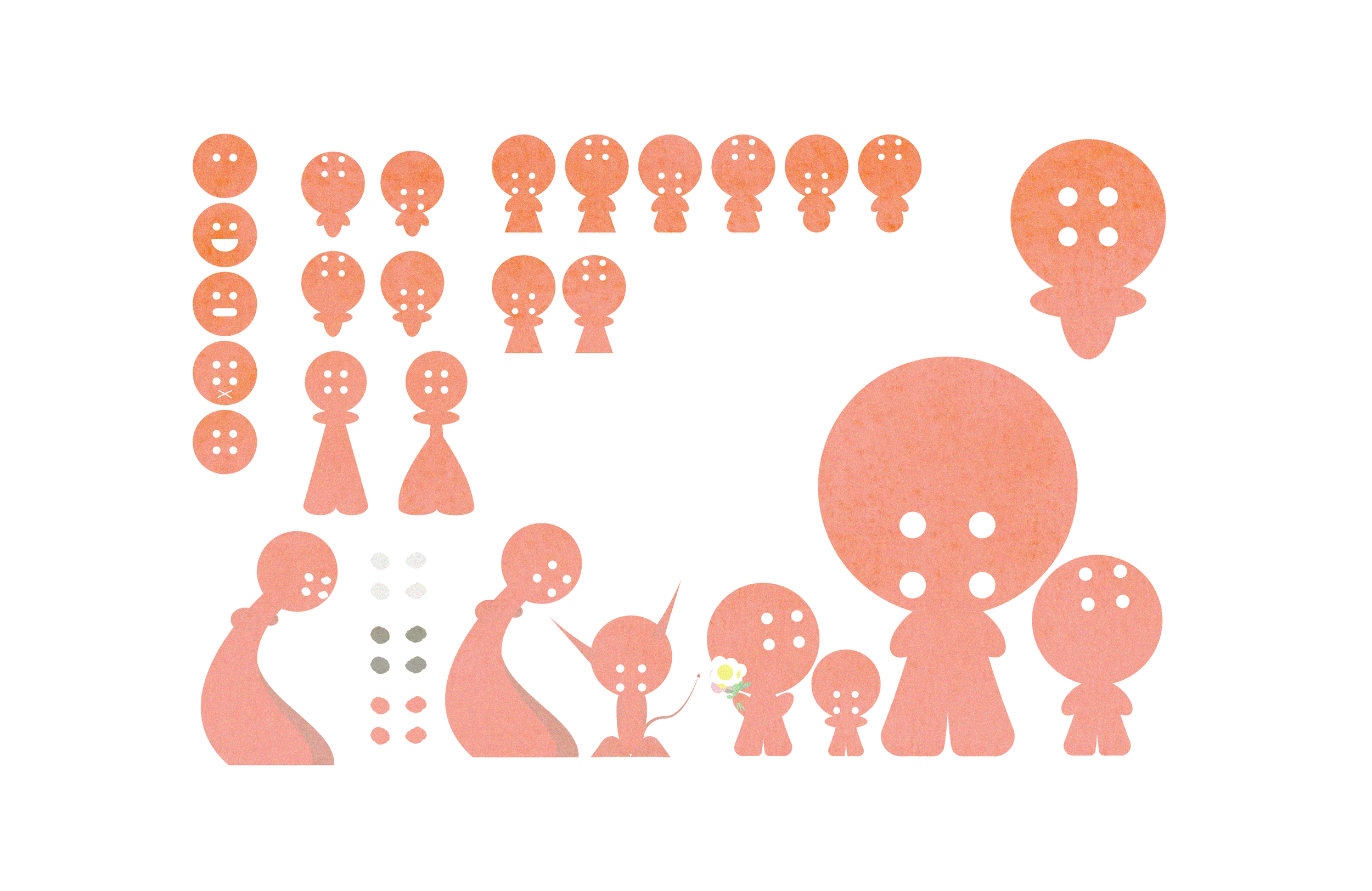 My first sketch page of Reg, a Mettle Park character