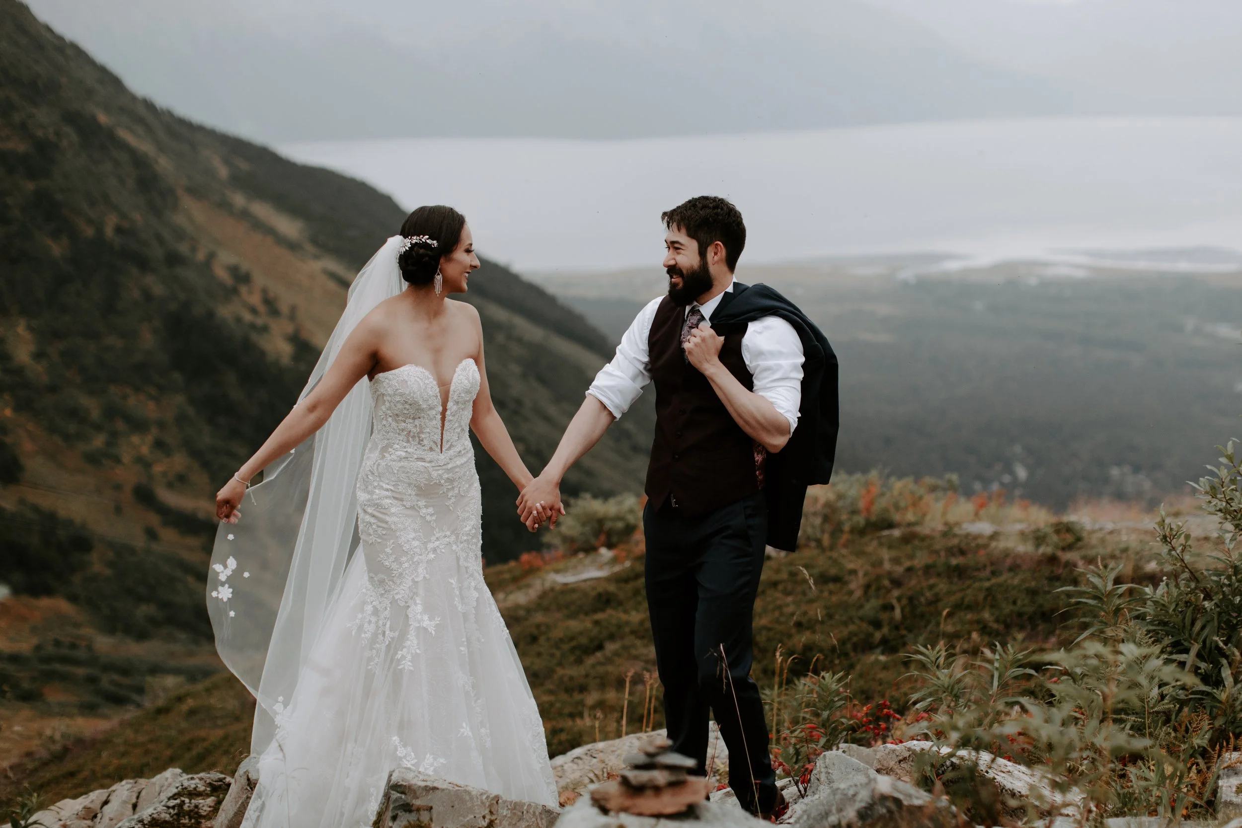 A Love Story Amidst the Mountains: Dalila and Brian's Alyeska Resort Wedding