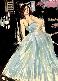 5 x 7" giclee print, Acrylic on Bristol, comes matted and framed in 8 x 10" hand selected vintage frame.