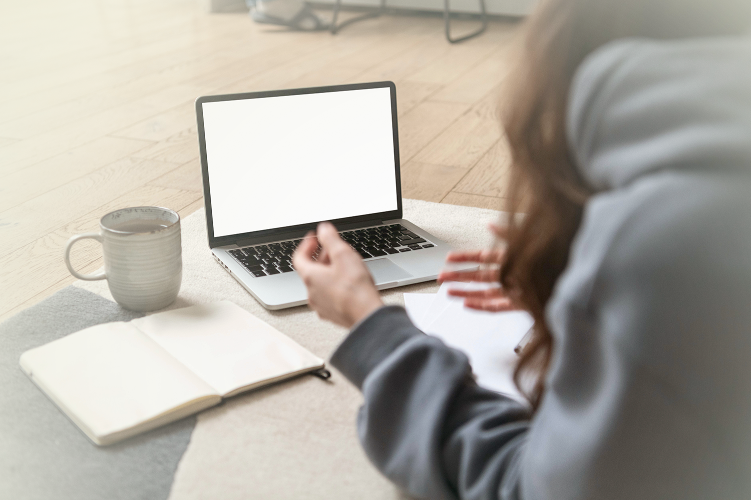 "Photo of Graphic Designer working on laptop"