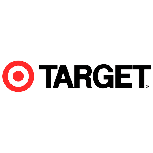 Target logo on a black background.