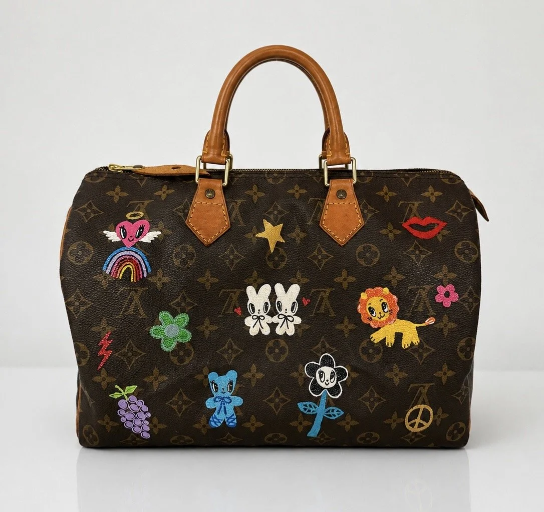 Louis Vuitton Speedy 35- Hand painted One of One