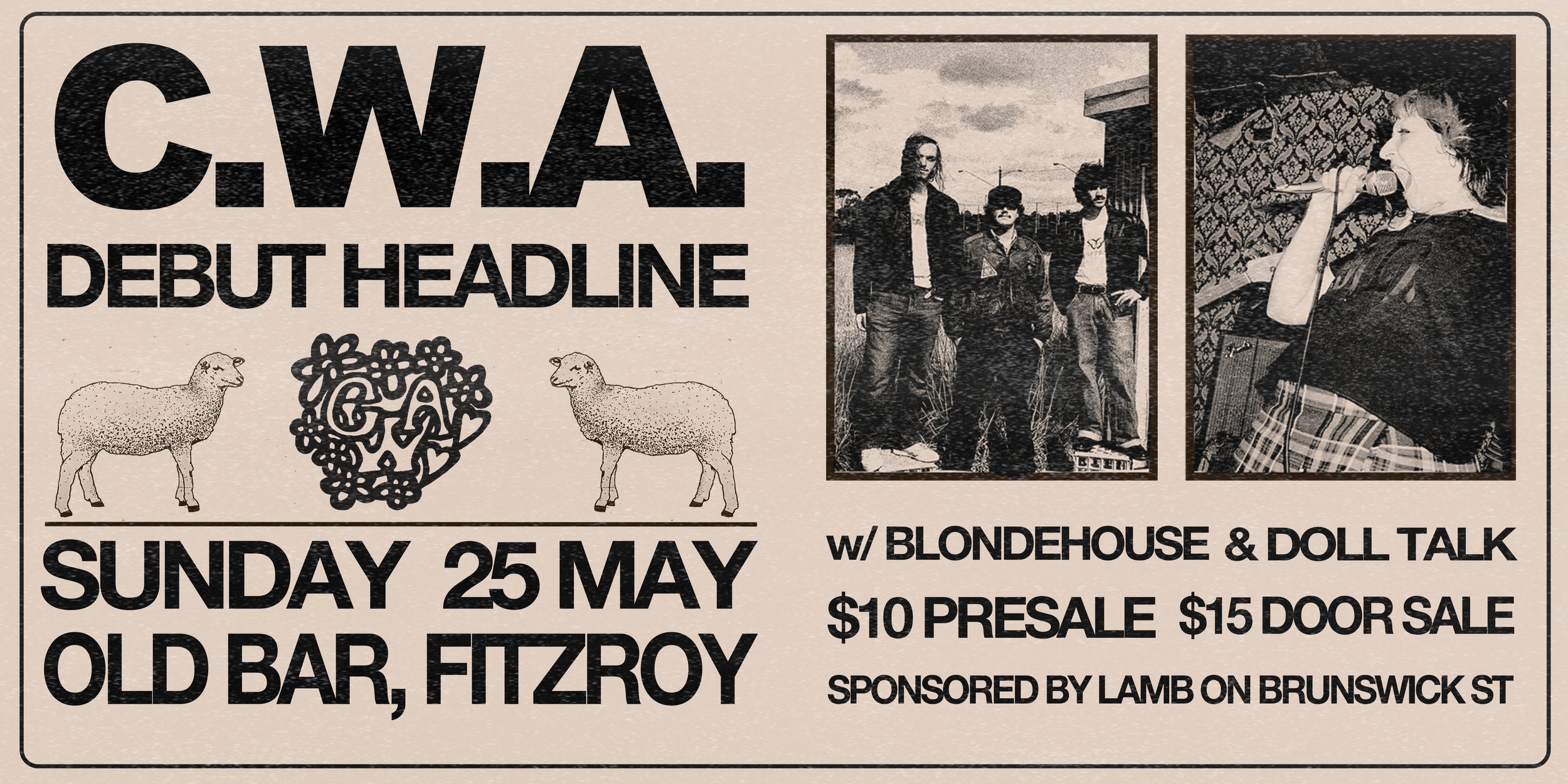 C.W.A. + BLONDEHOUSE + DOLL TALK