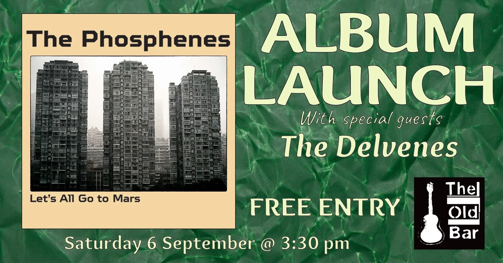 FREE ENTRY ARVO SHOW w/ THE PHOSPHENES - Launch + THE DELVENES