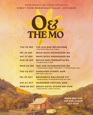 PUBLIC HOLIDAY EVE: O & THE MO (NZ)