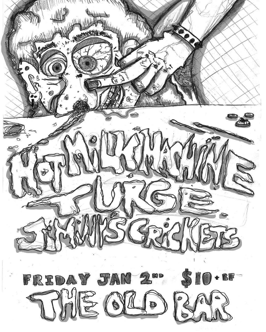 hOT MILK MACHINE +TURGE + JIMINY’S CRICKETS