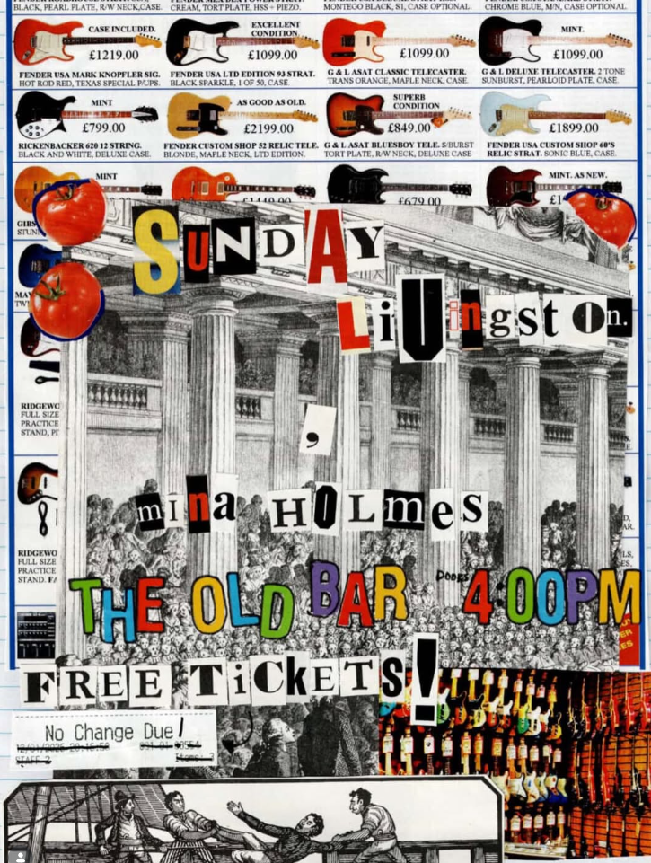 FREE ENTRY ARVO SHOW w/ SUNDAY LIVINGSTON + MINA HOLMES