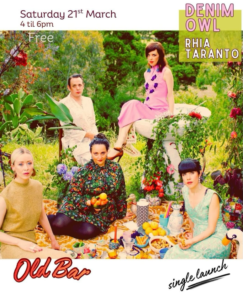 FREE ENTRY ARVO SHOW w/ DENIM OWL - launch + RHIA TARANTO