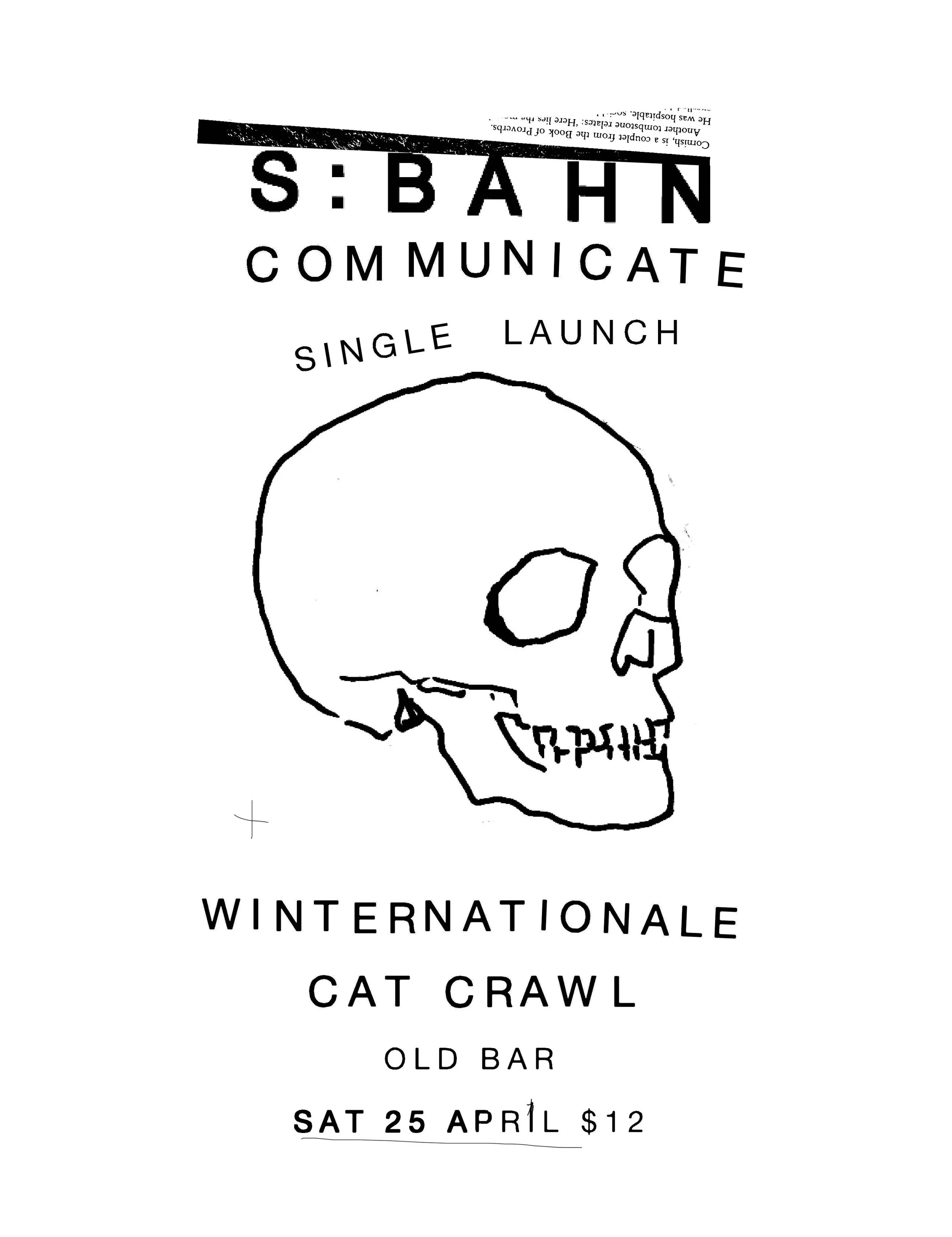 S:BAHN - launch + WINTERNATIONALE + CAT CRAWL